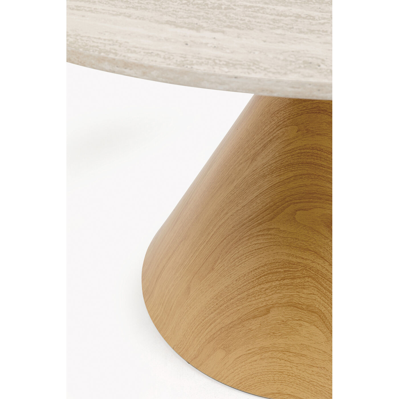 Table Cono Travertin Oak Ø120cm
