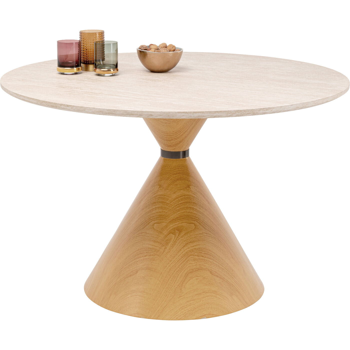 Table Cono Travertin Oak Ø120cm