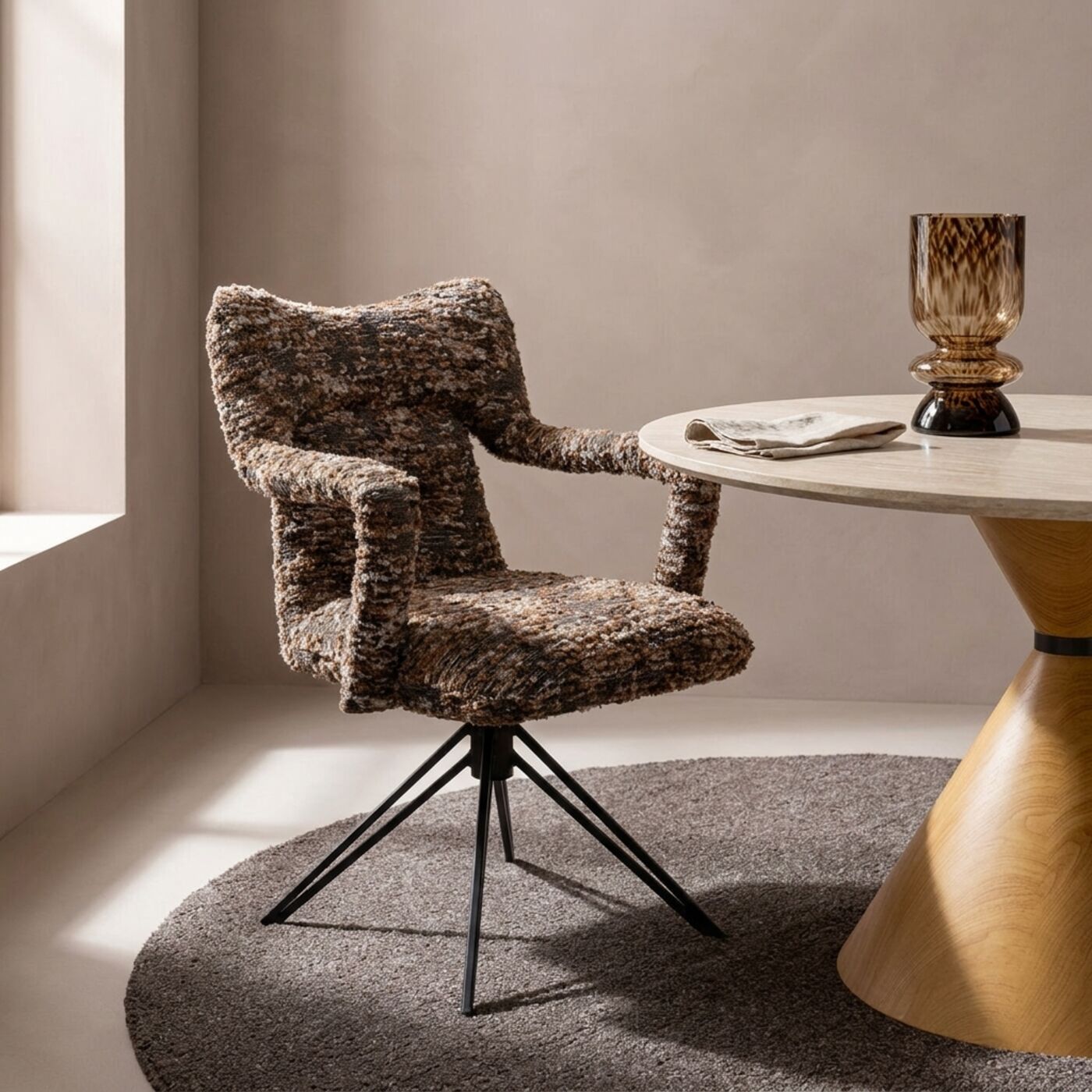 Swivel Chair with Armrest Chrissy