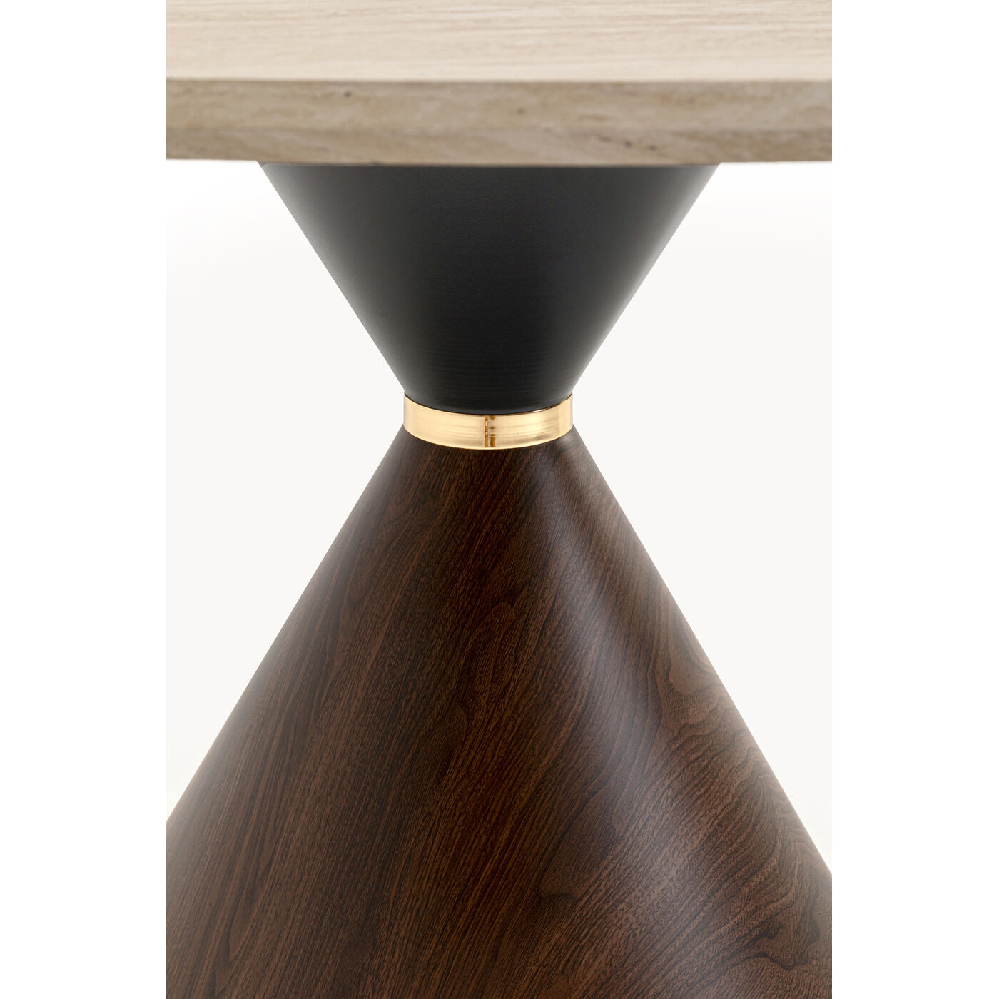 Table Cono Travertin Walnut Ø120cm