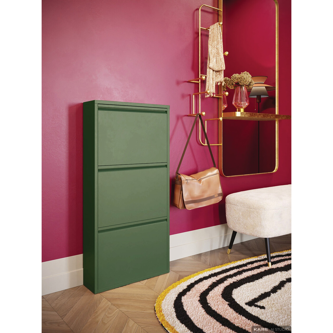 Shoe Container Paolo 3 Olive (MO)