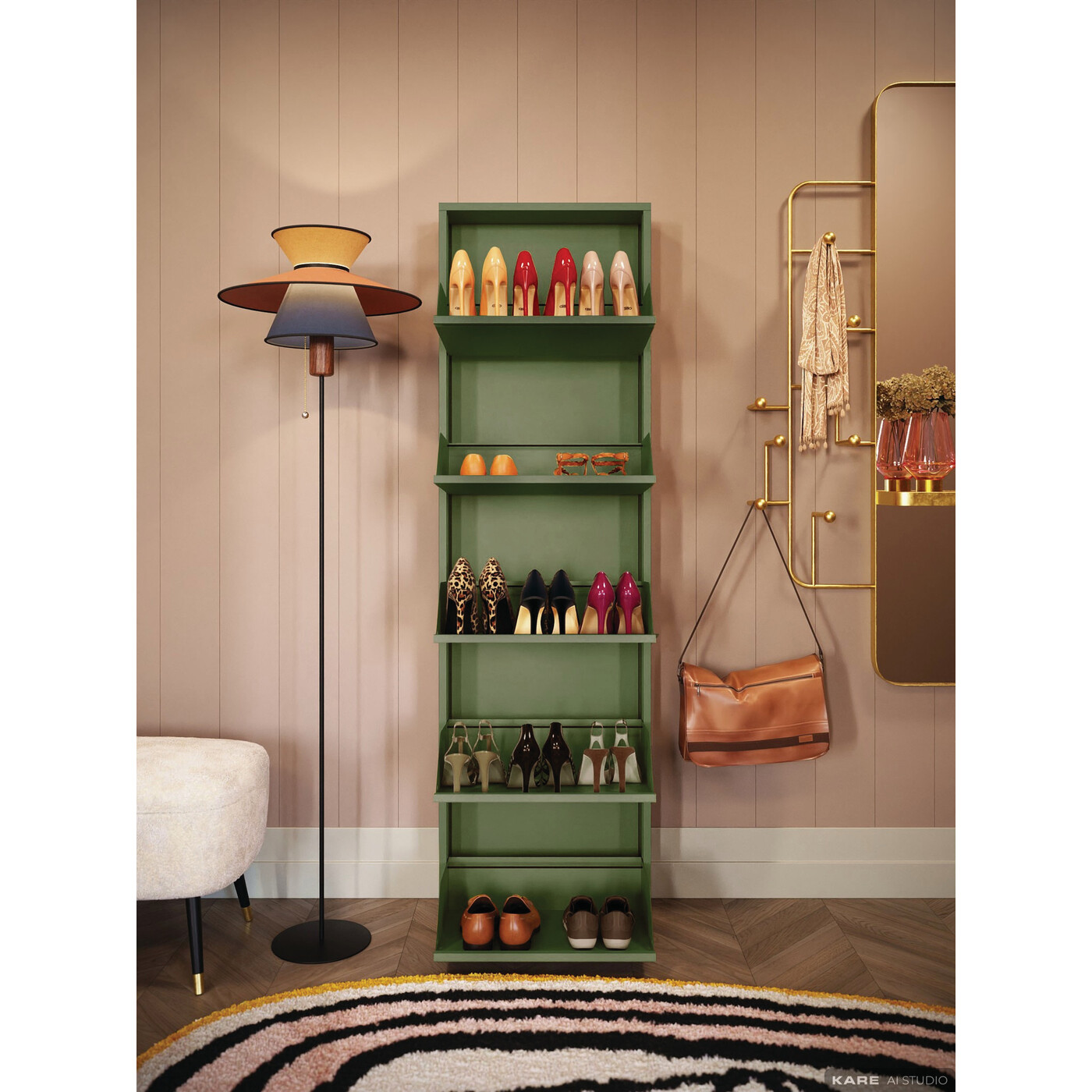 Shoe Container Paolo 5 Olive (MO)