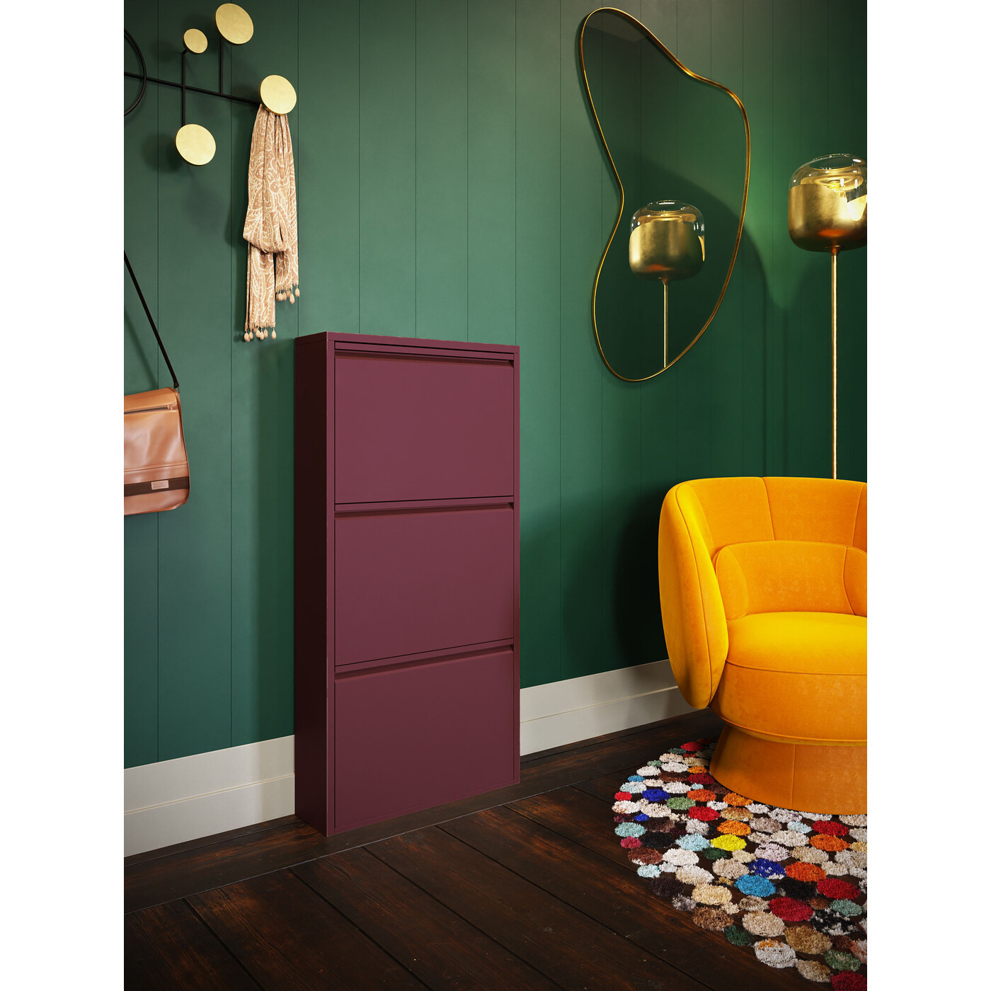 Shoe Container Caruso 3 Berry (MO)