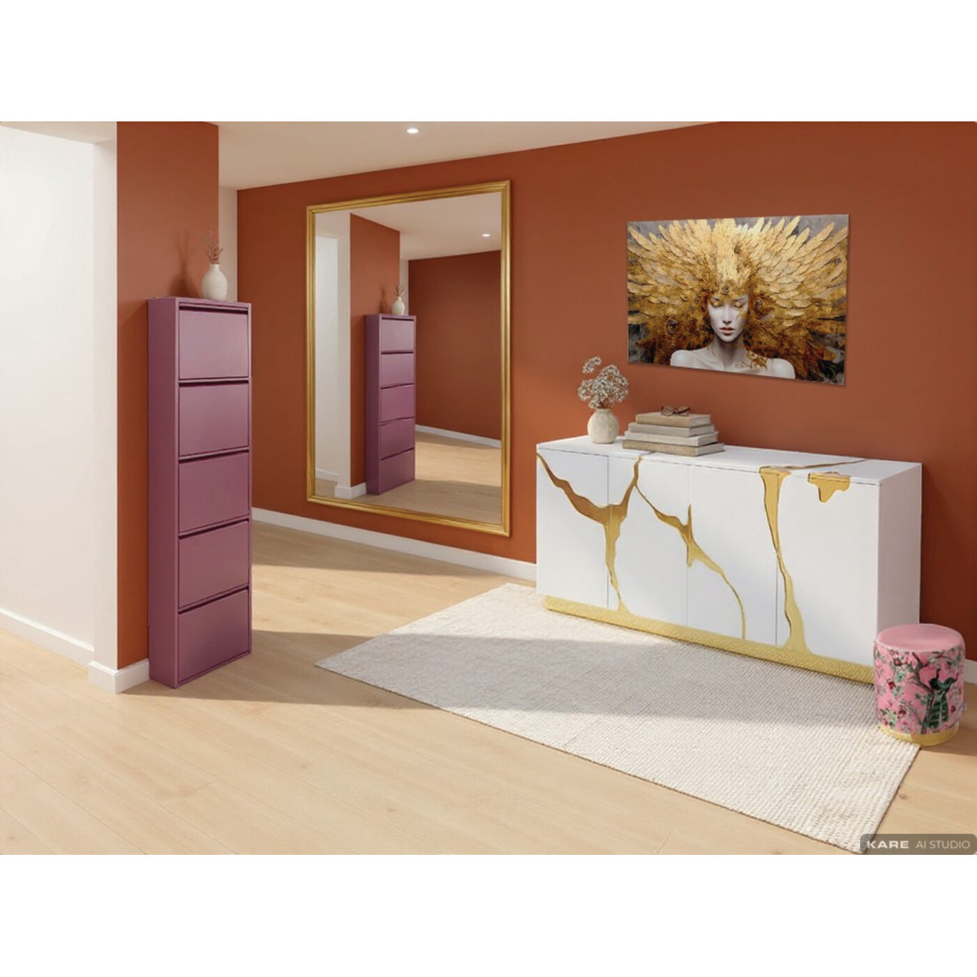 Shoe Container Caruso 5 Berry (MO)