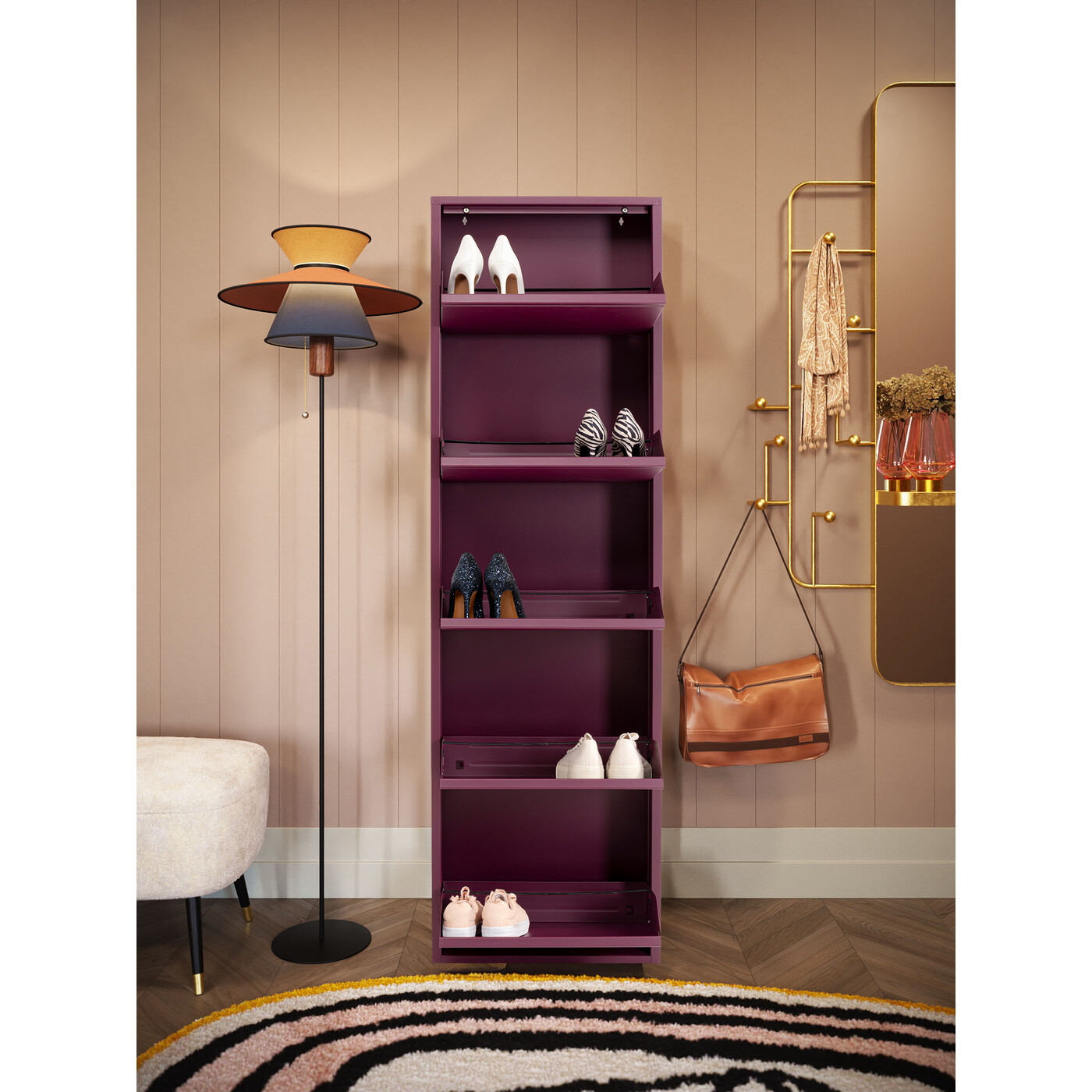 Shoe Container Caruso 5 Berry (MO)