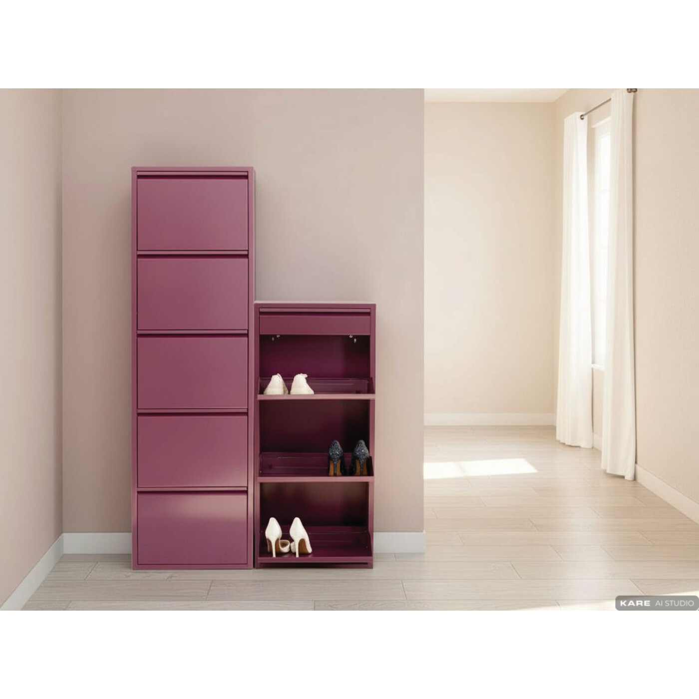 Shoe Container Caruso 3 Plus 1 Berry (MO)