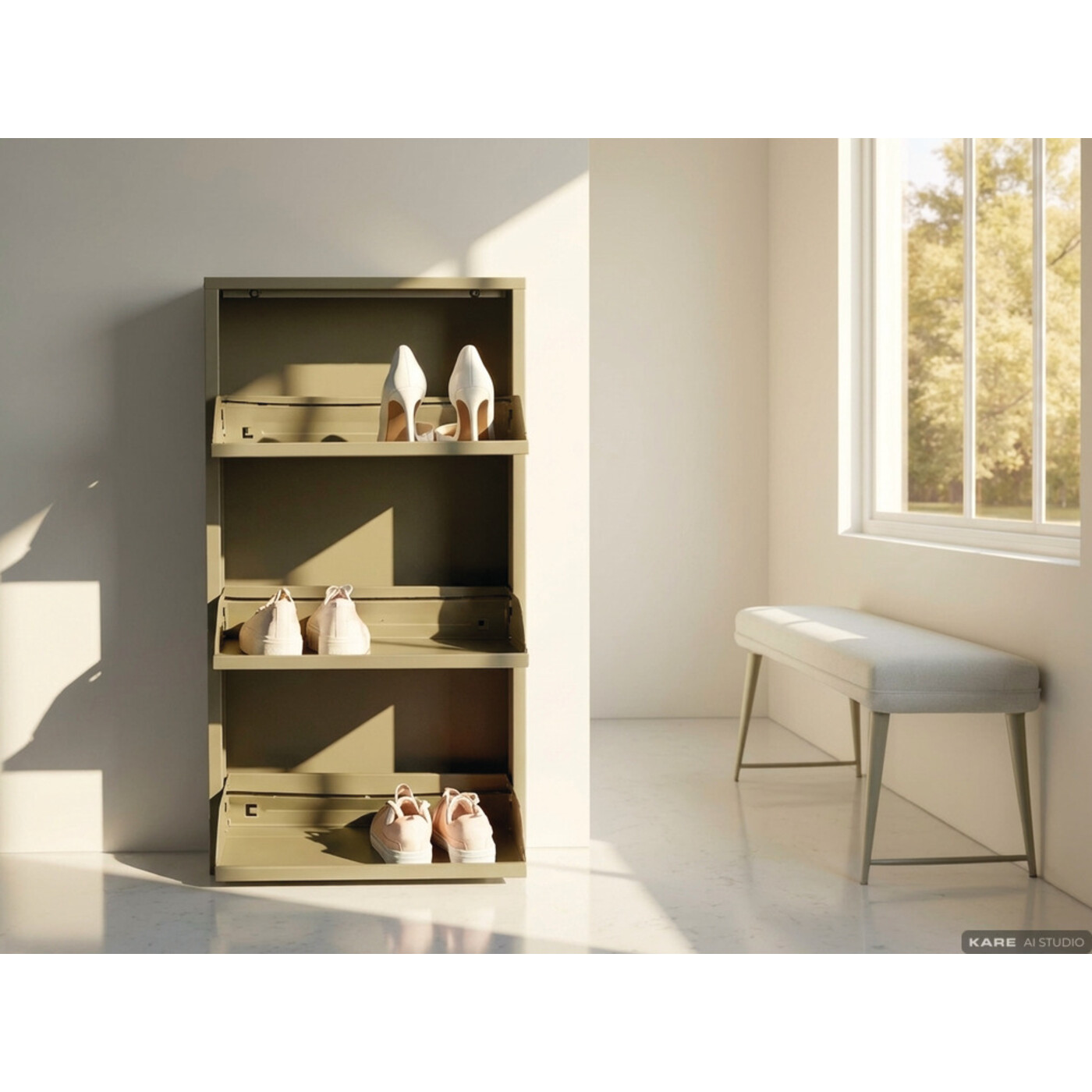 Shoe Container Paolo 3 Khaki (MO)
