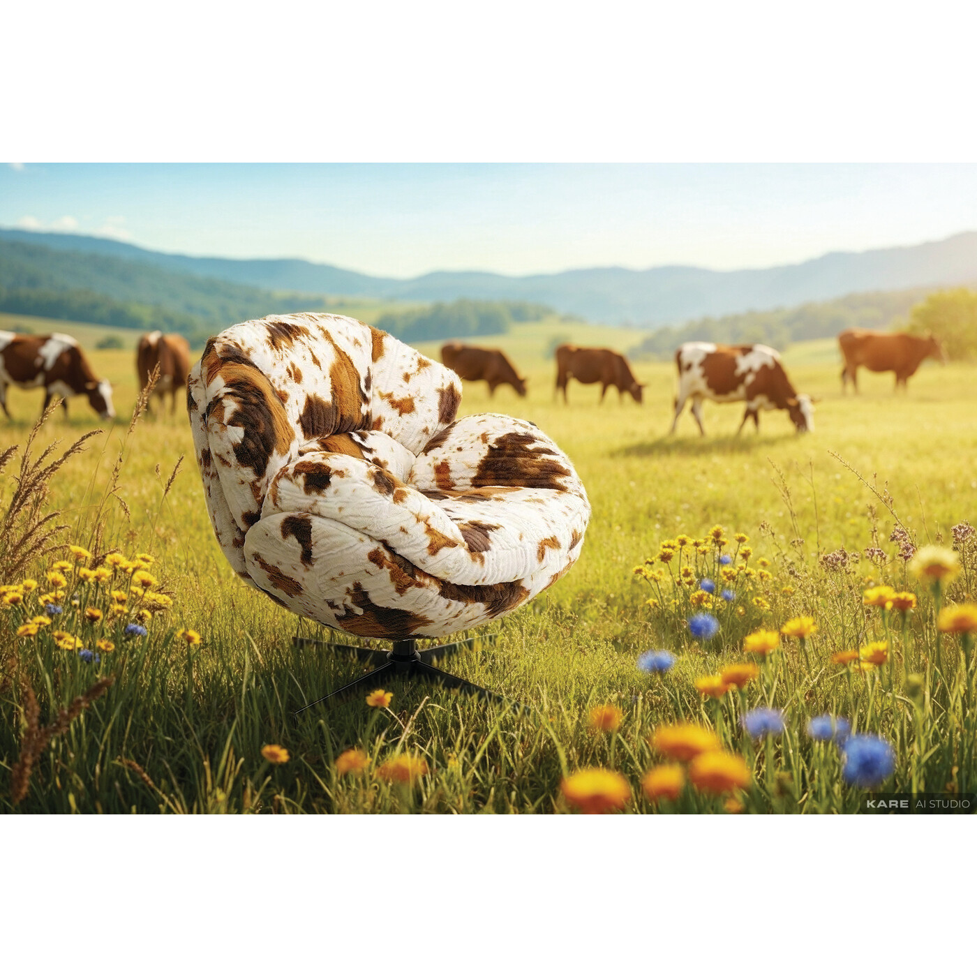 Кресло вращающееся Cutie Cow