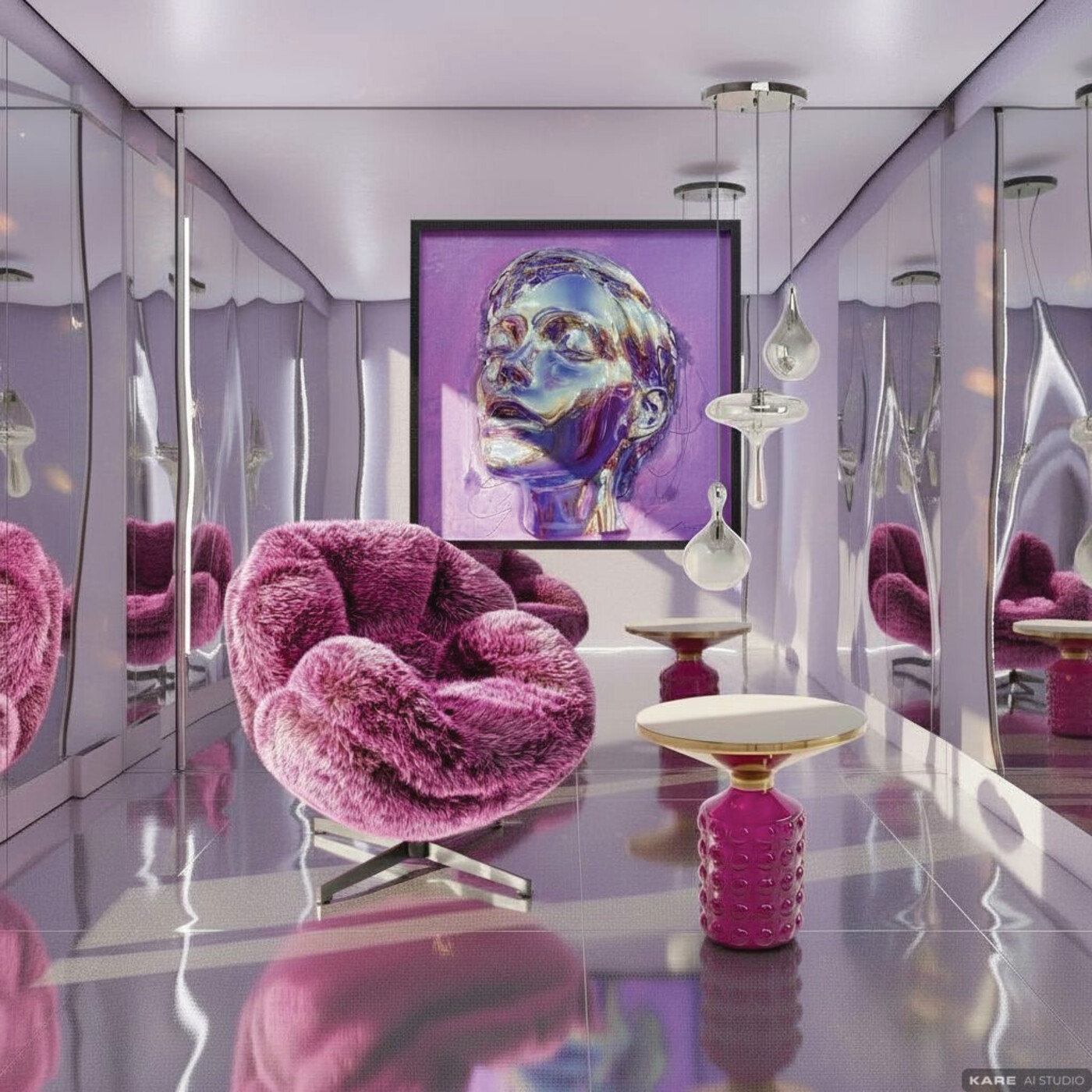 Кресло вращающееся Cutie Purple