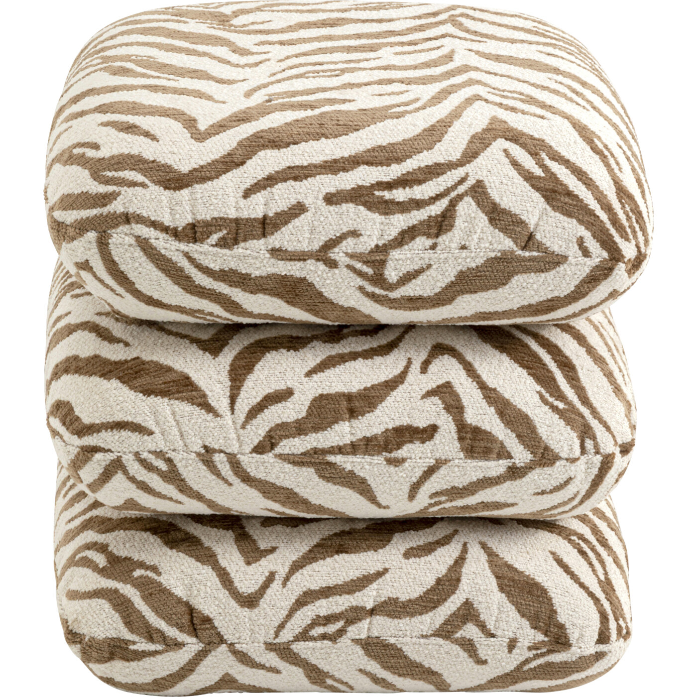 Stool Pepino Tiger Brown 45x45cm