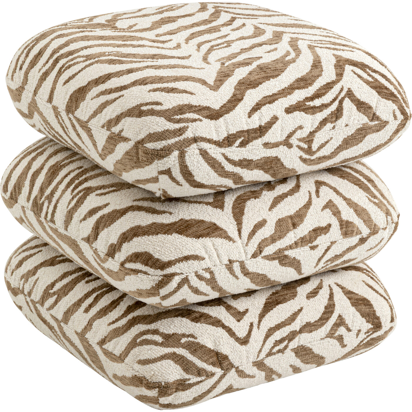 Stool Pepino Tiger Brown 45x45cm