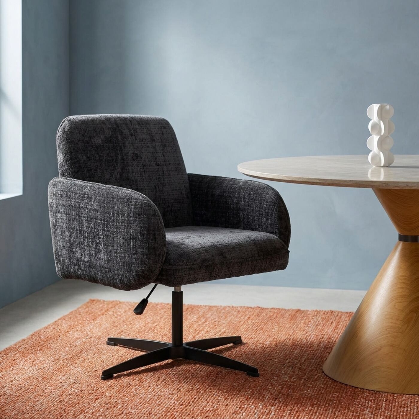Swivel Chair Tabea Grey