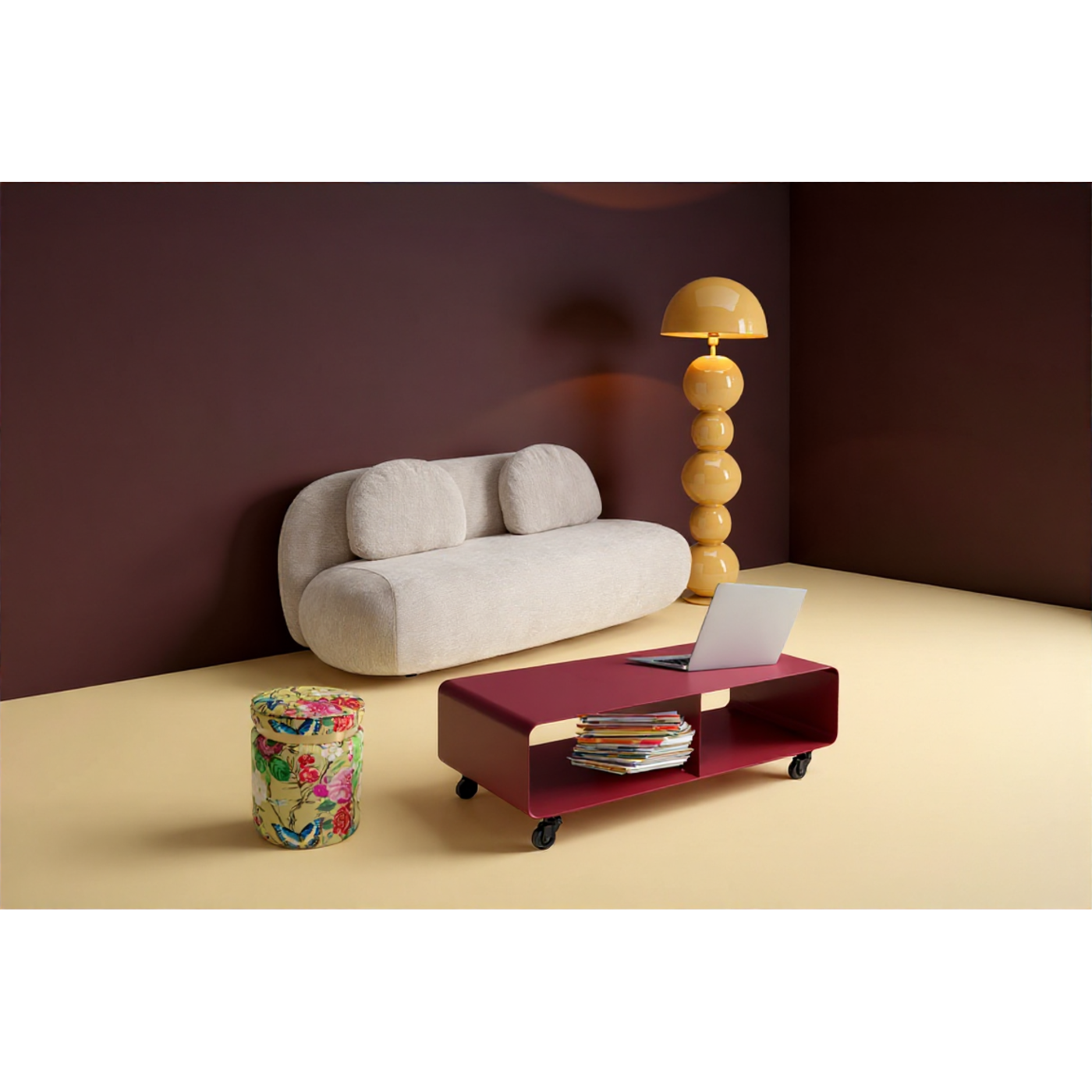 Lowboard Lounge M Move Berry 90x30cm