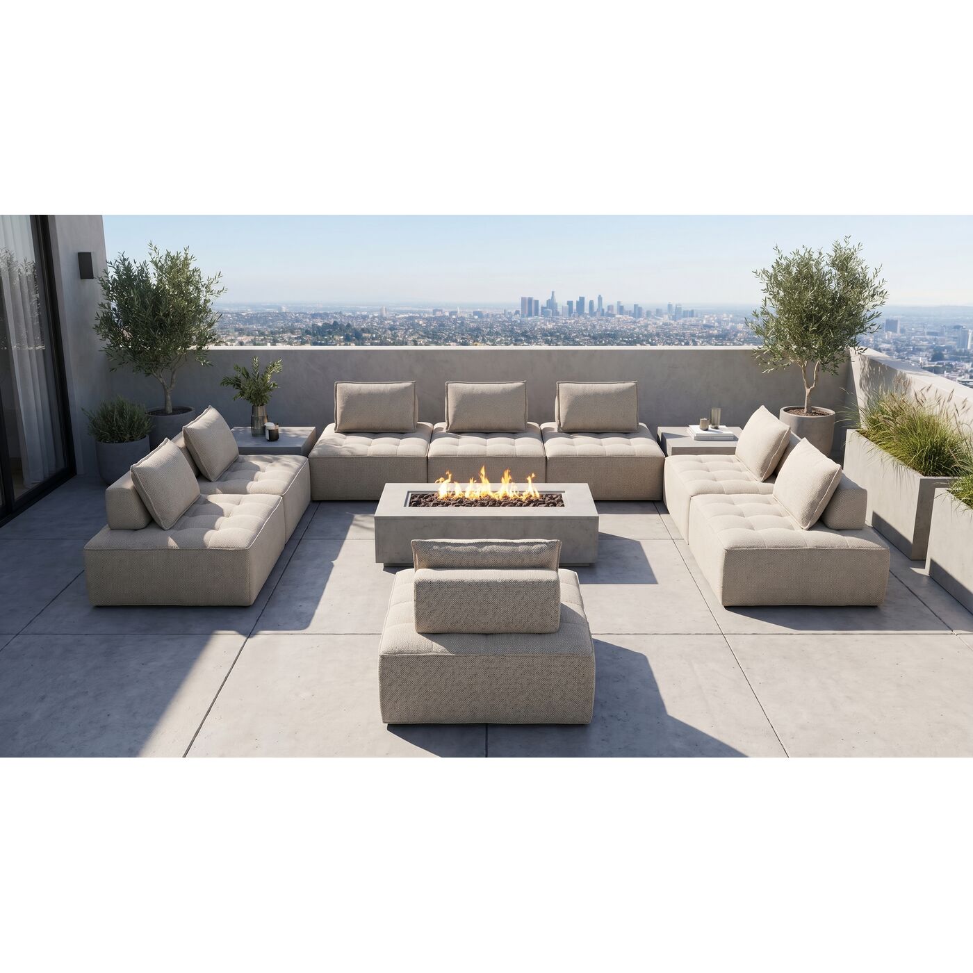 Sofa Element Portofino Grey Outdoor