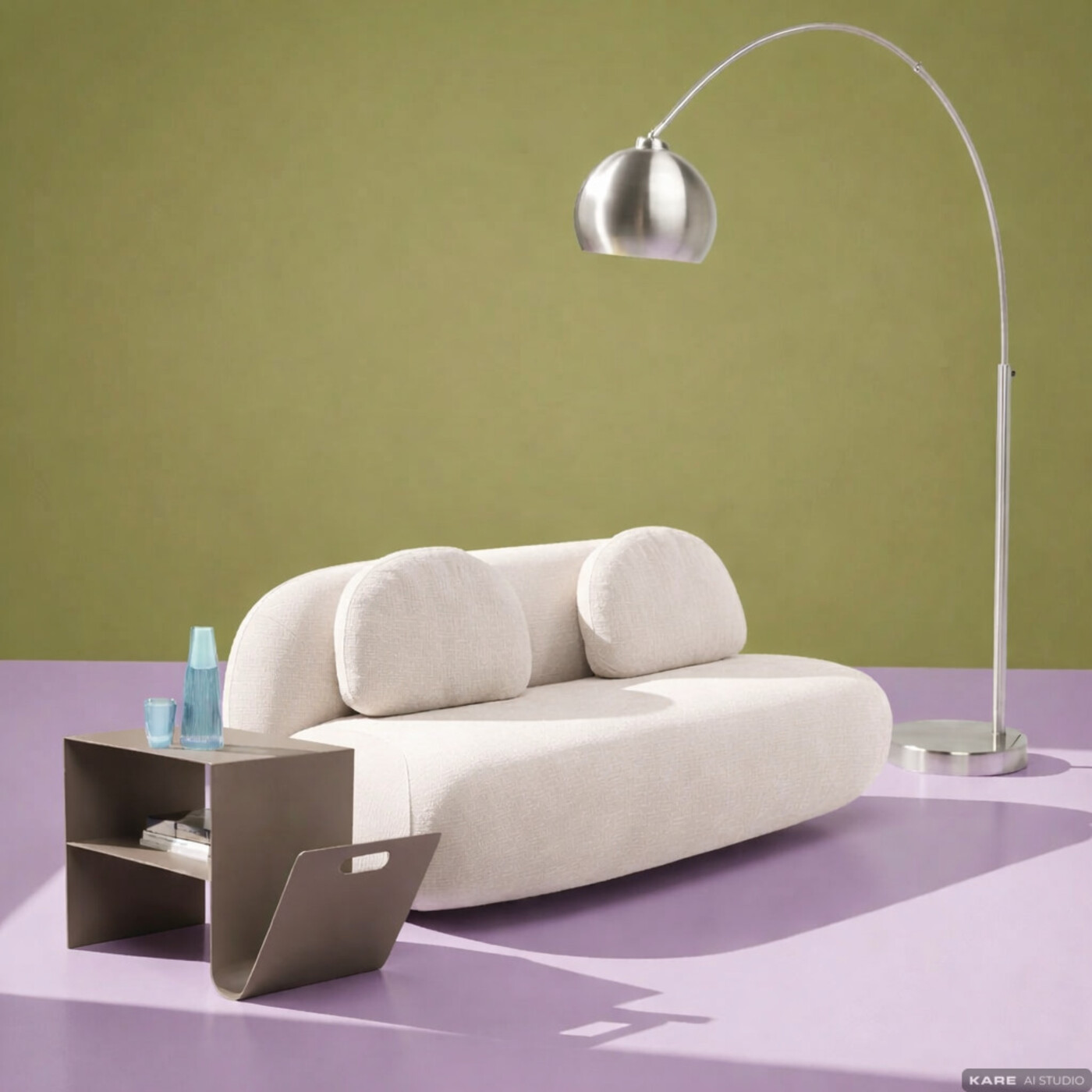 Side Table Lounge News Taupe