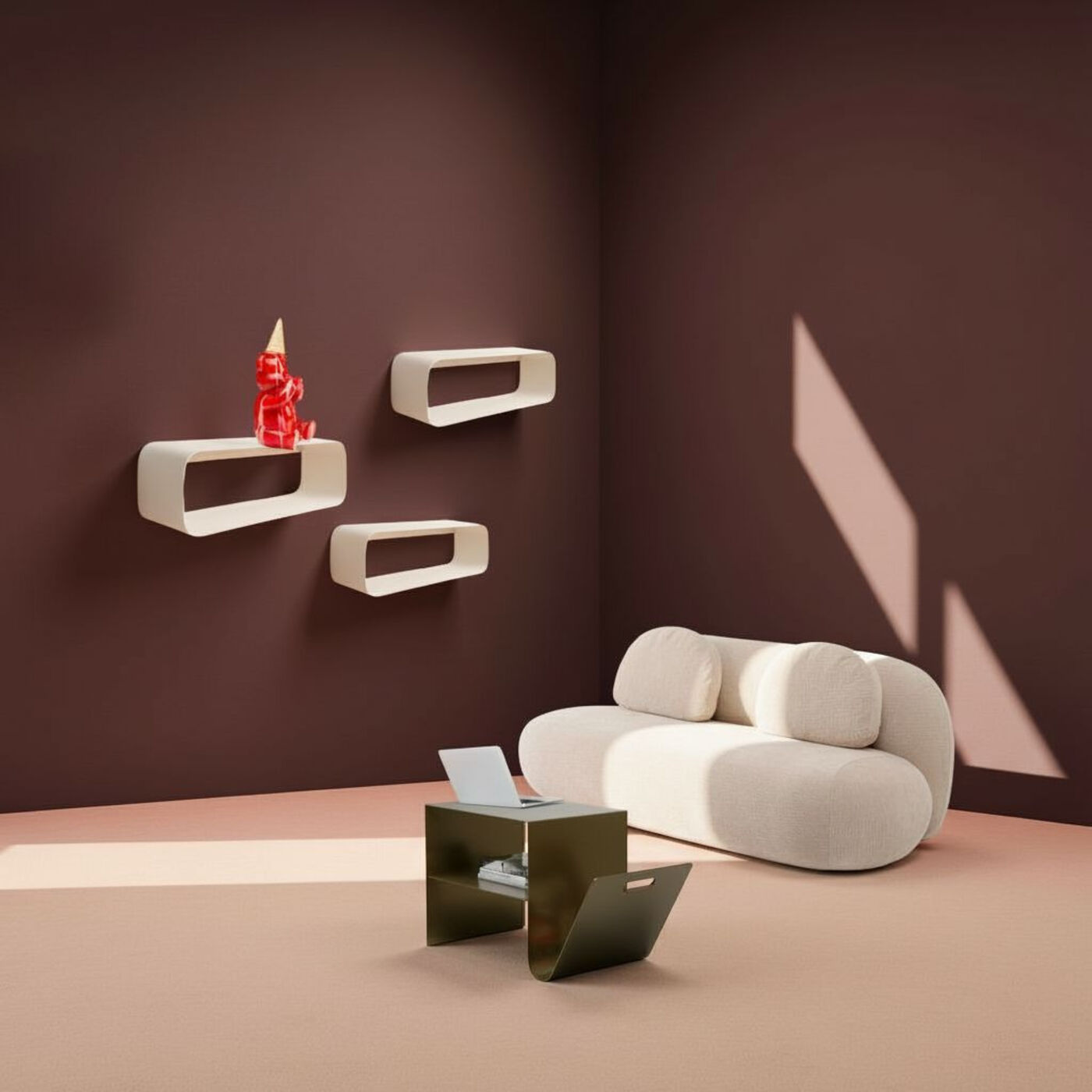 Side Table Lounge News Dark Bronze