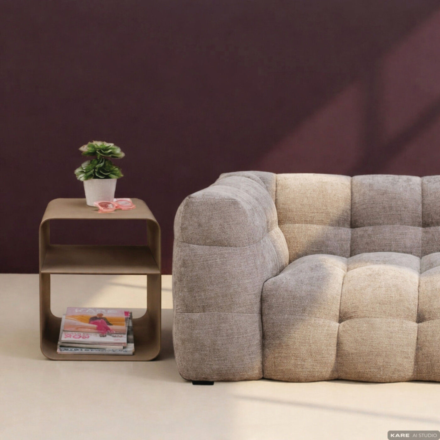 Side Table Lounge S Taupe