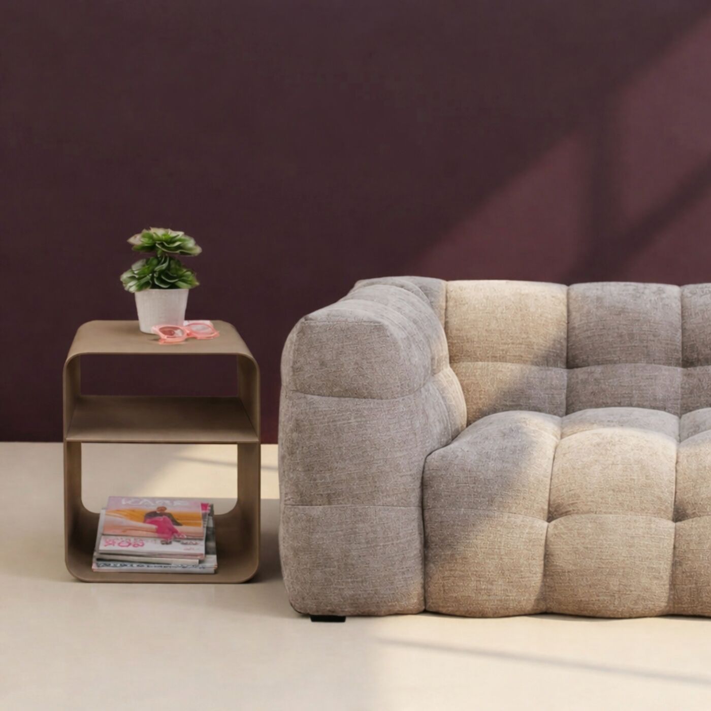 Side Table Lounge S Taupe