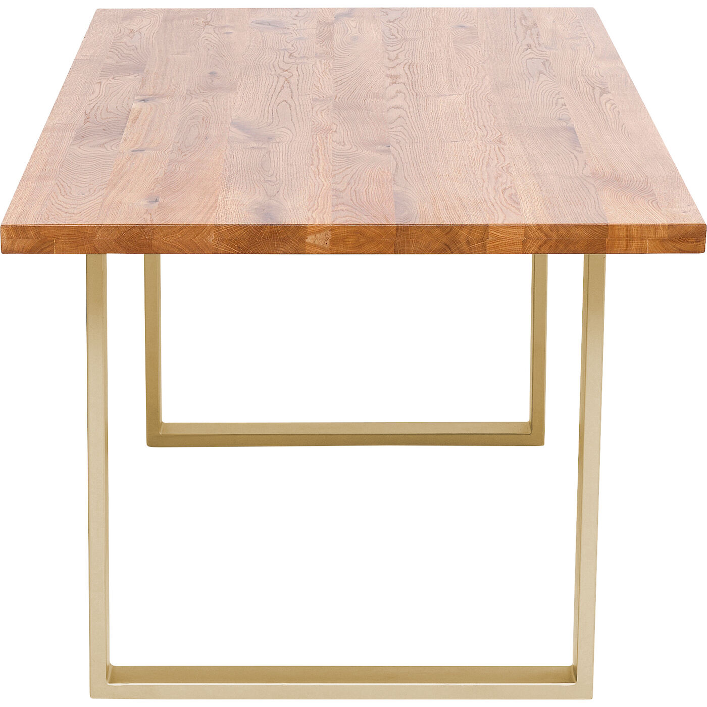 Table Jackie Oak Brass 160x80