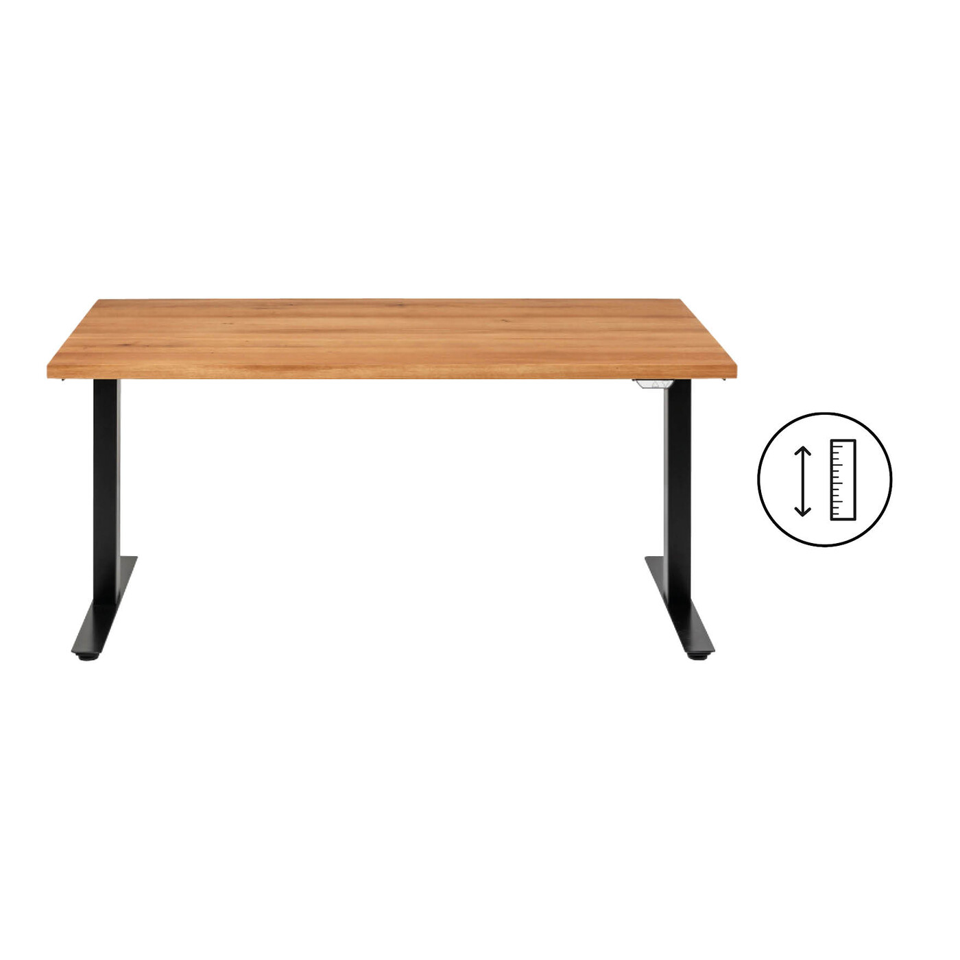 Desk Office Jackie Oak Black 160x80