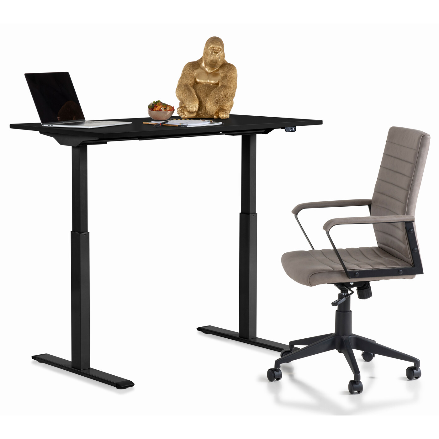Desk Office Smart Black Black 120x70