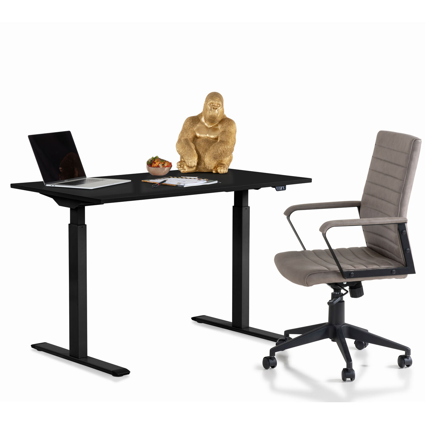 Desk Office Smart Black Black 120x70