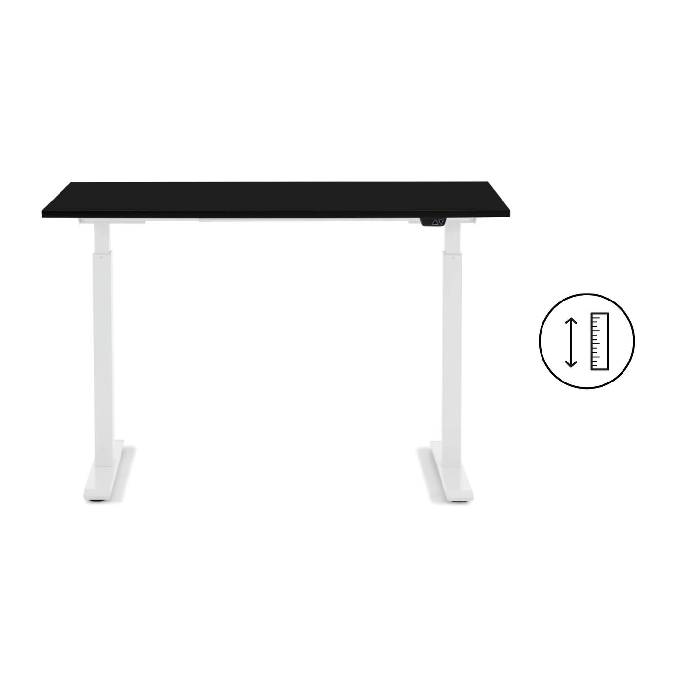 Desk Office Smart White Black 120x70