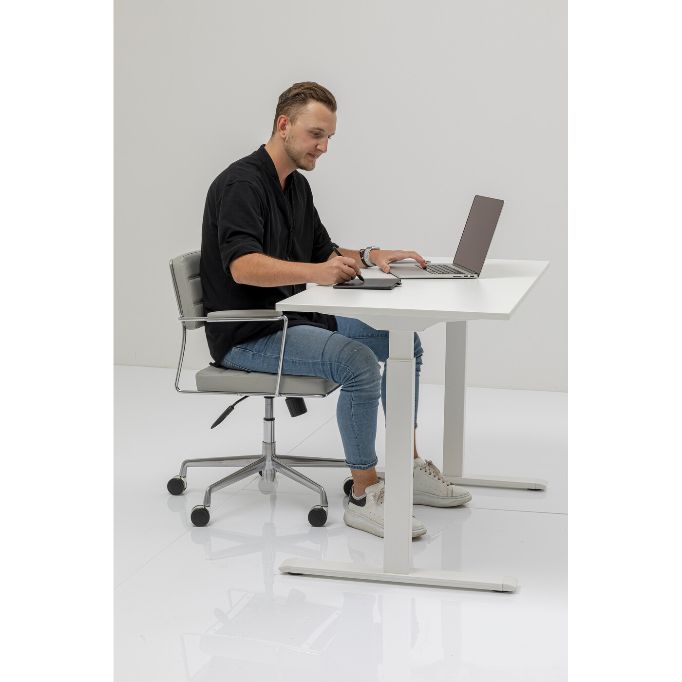 Desk Office Smart White White 120x60