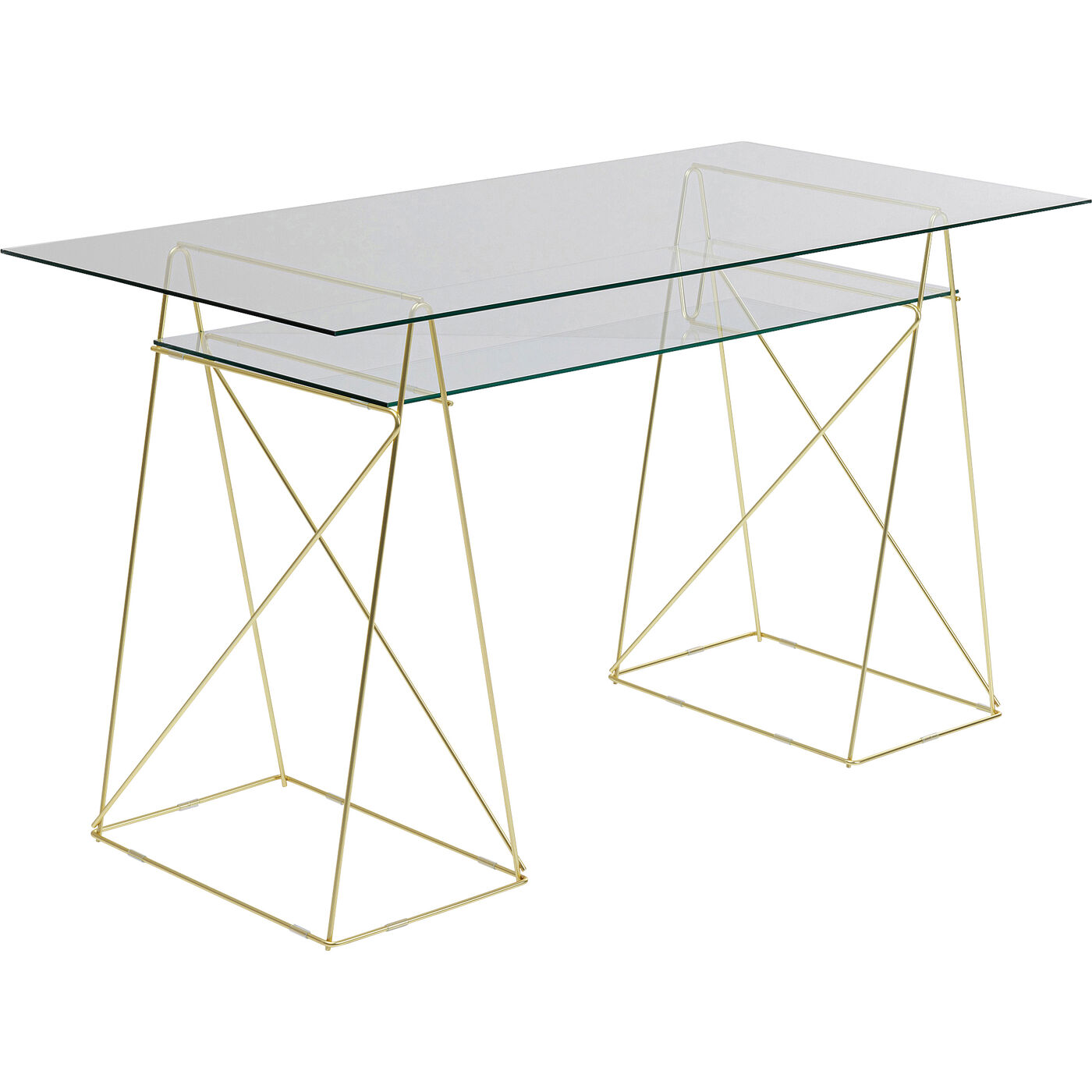Table Base Polar Brass matt 31x49cm (2/Set)