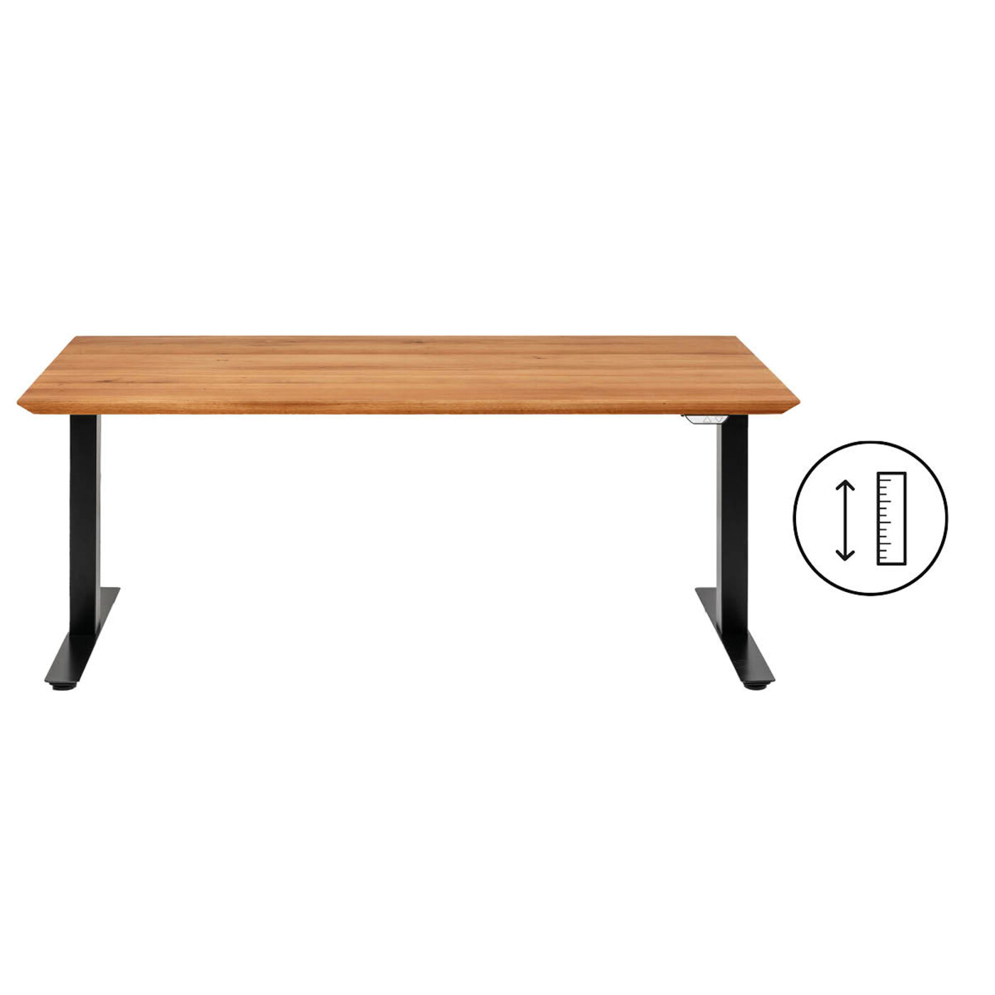 Desk Office Symphony Oak Black 180x90
