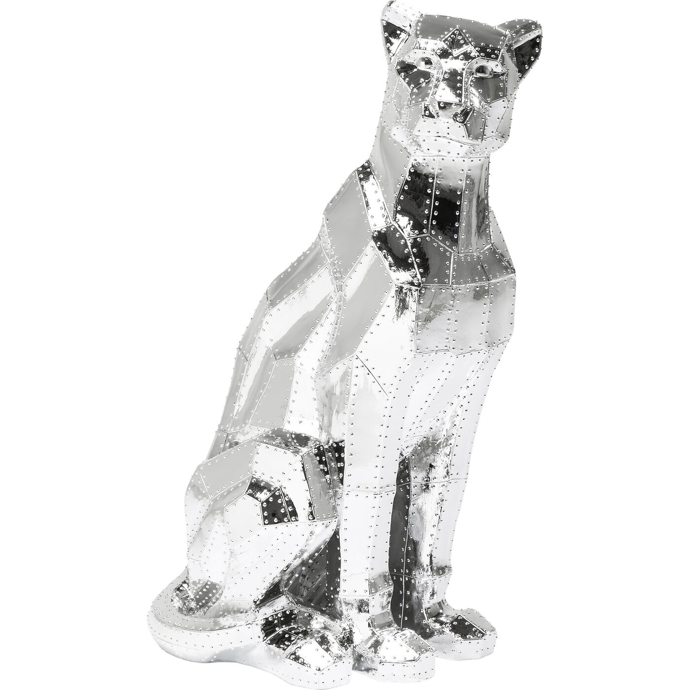 Фигура декоративная Sitting Cat Rivet Chrome