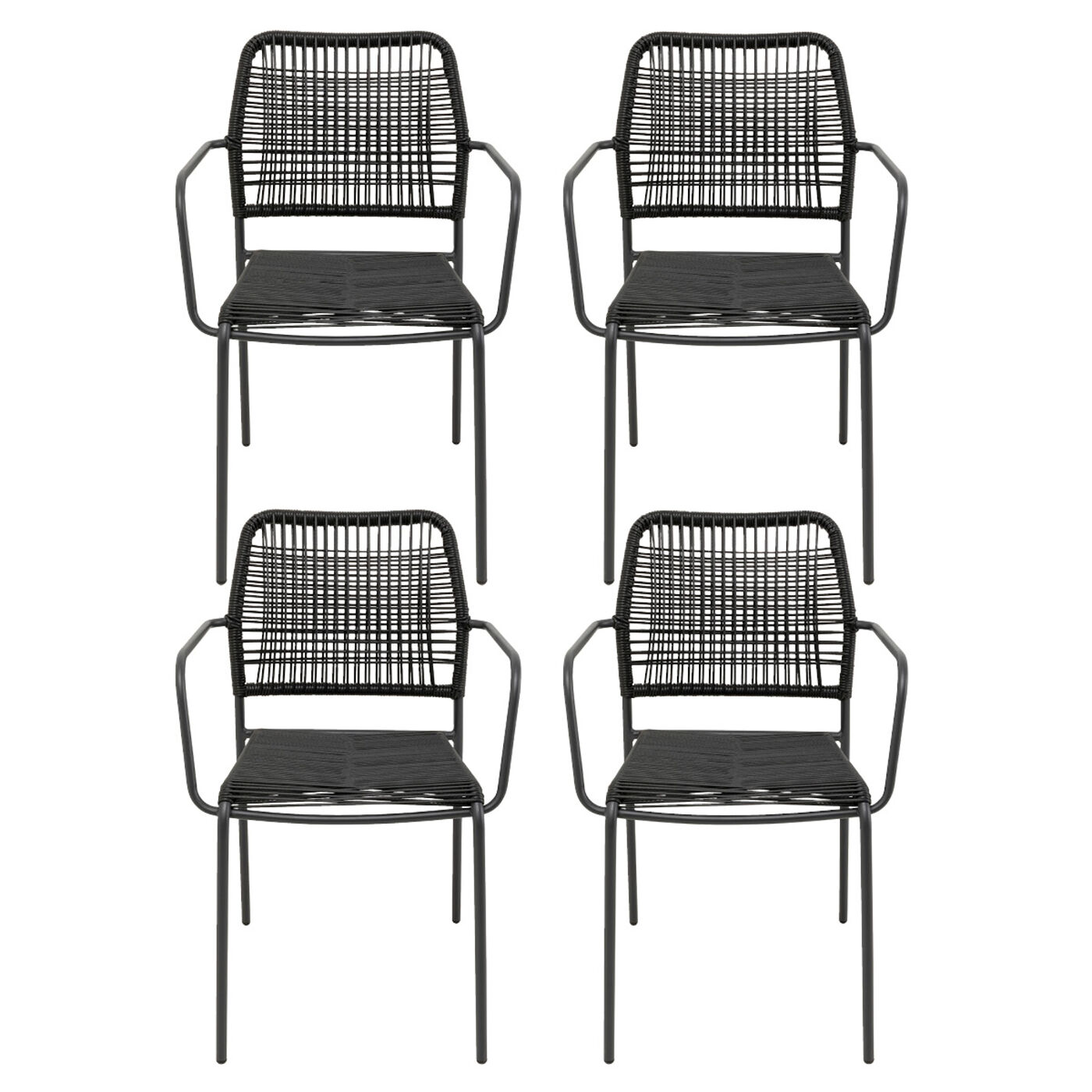 Стулья уличные Madagascar Black 4/Set