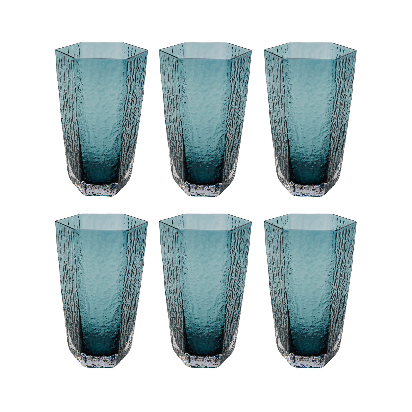 Набор стаканов Cascata Blue (6/part)