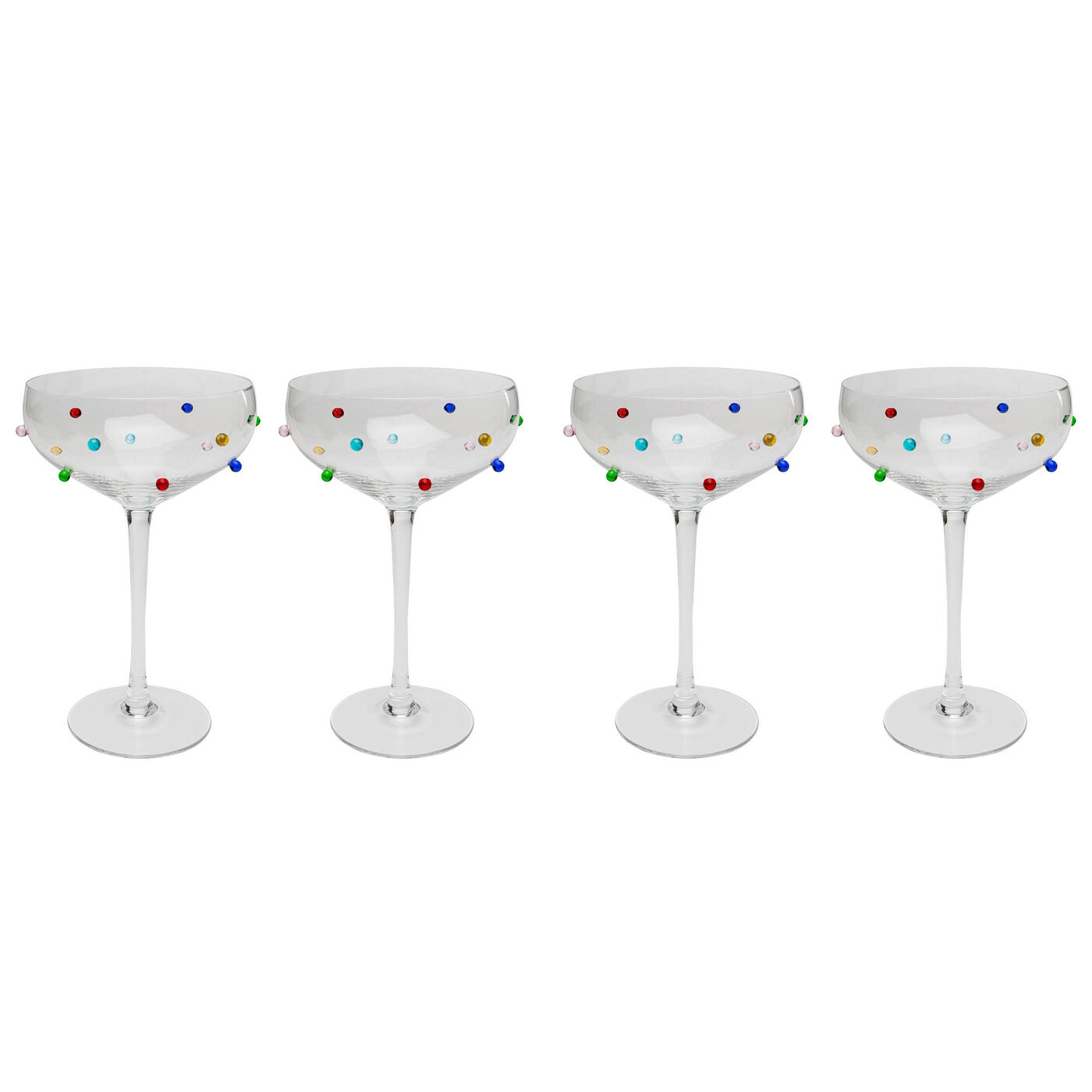 Коктейльный бокал Party Dots 19cm (4/part)