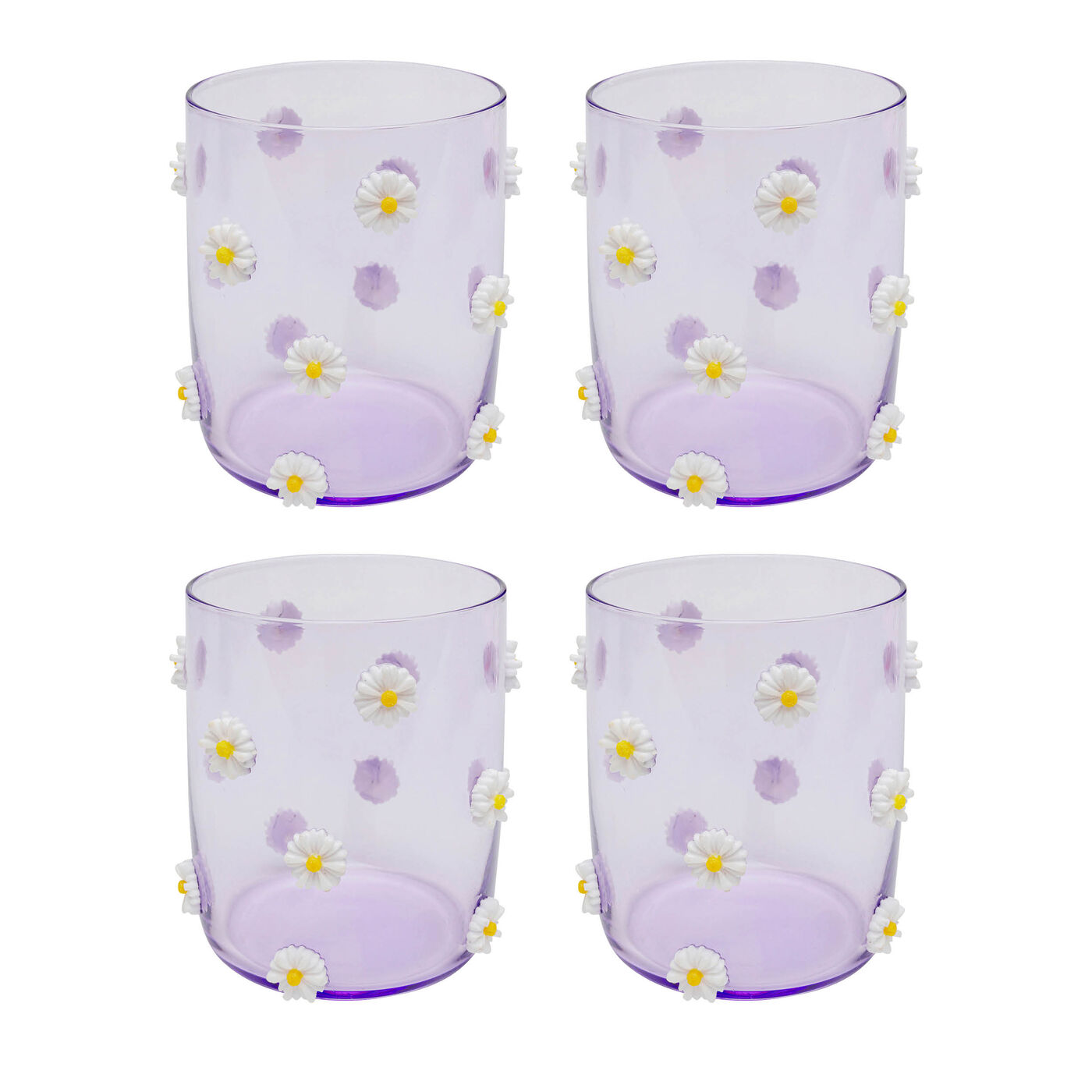 Стакан Party Flowers 9cm (4/part)