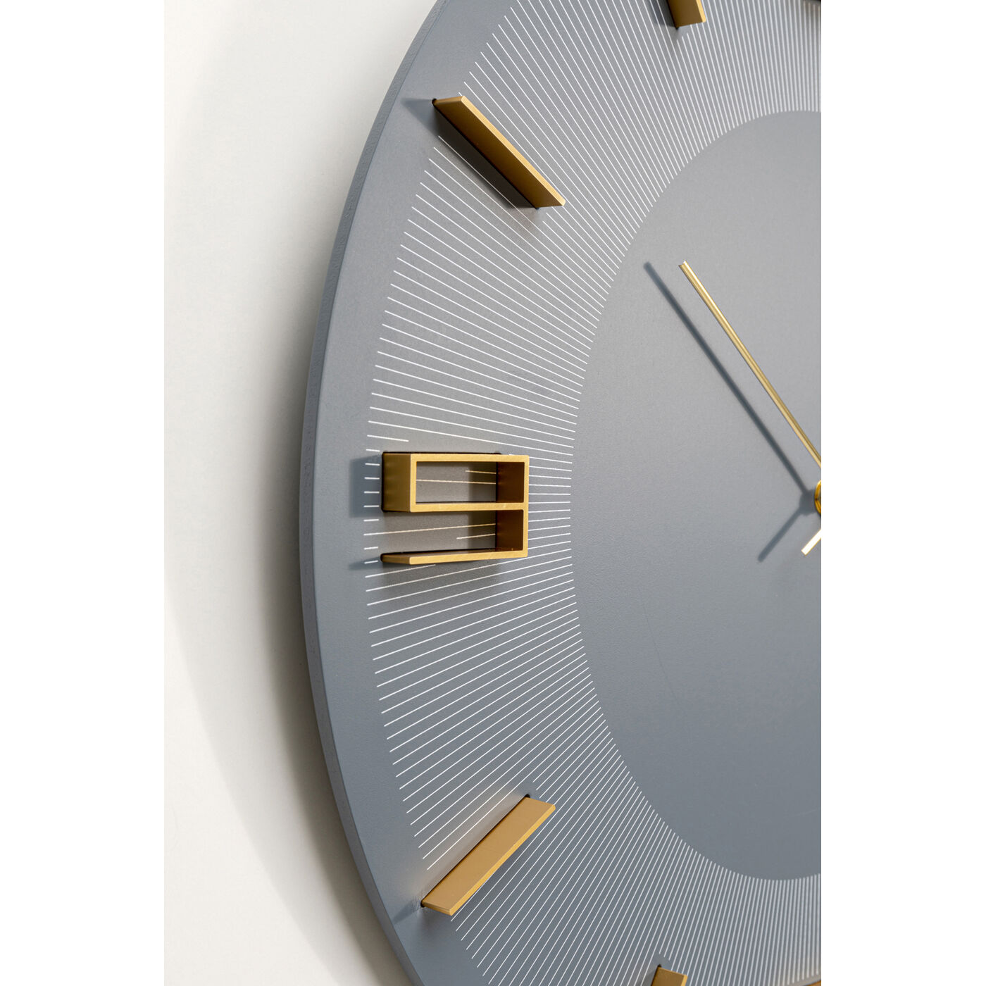 Часы настенные Leonardo Grey/Gold