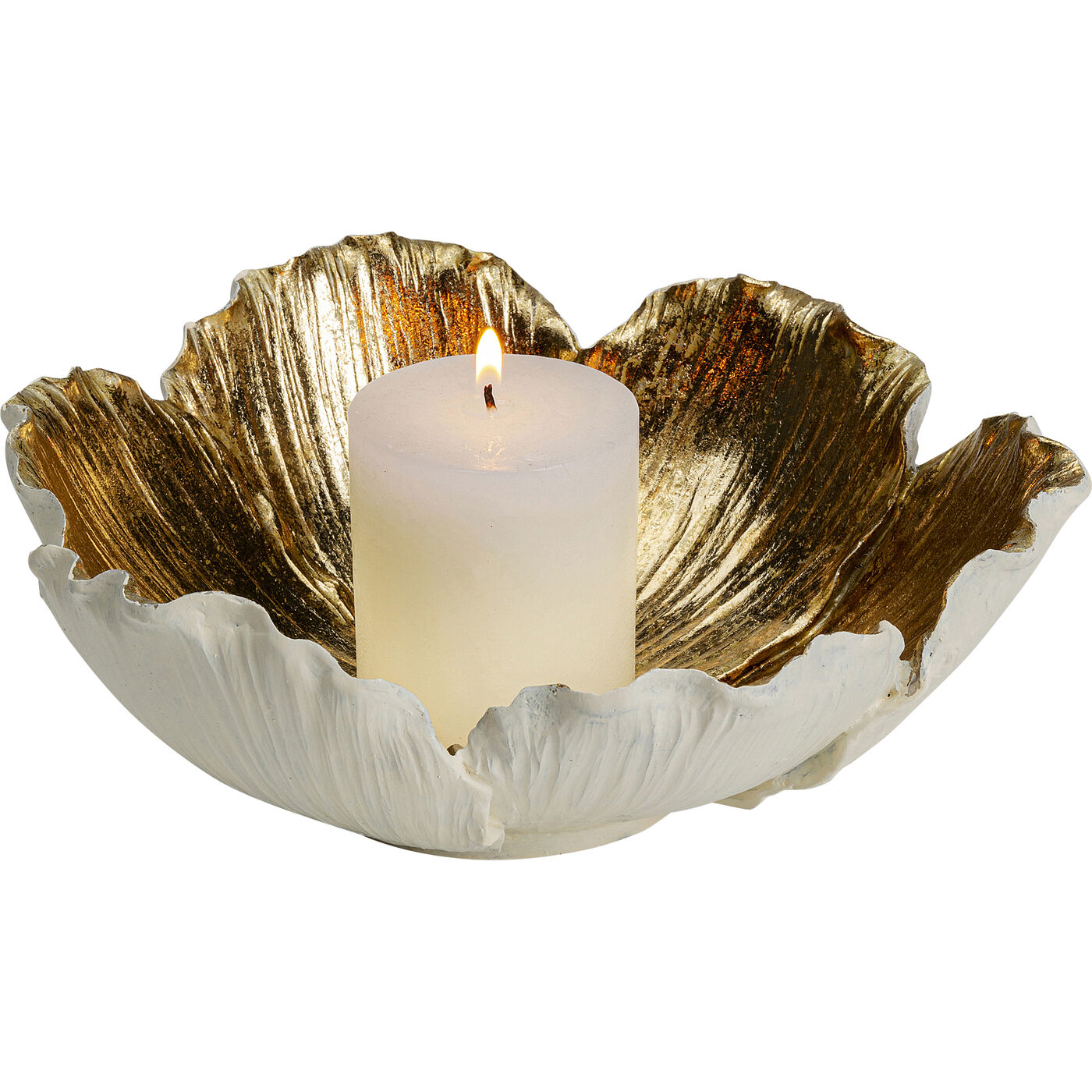 Фонарь Flower Bloom Creme Gold Ø25 см