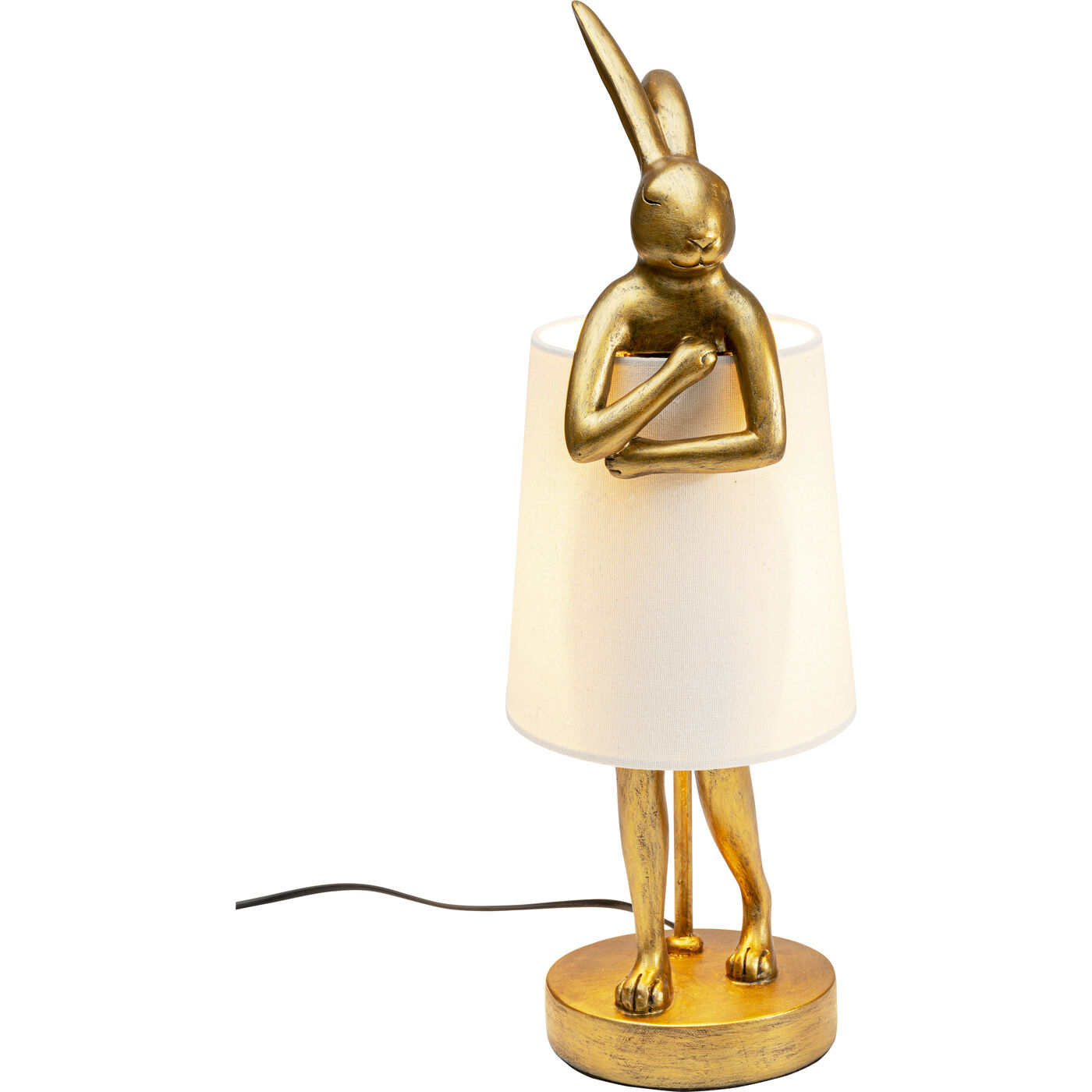 Светильник настольный Animal Rabbit Gold/White 50 см