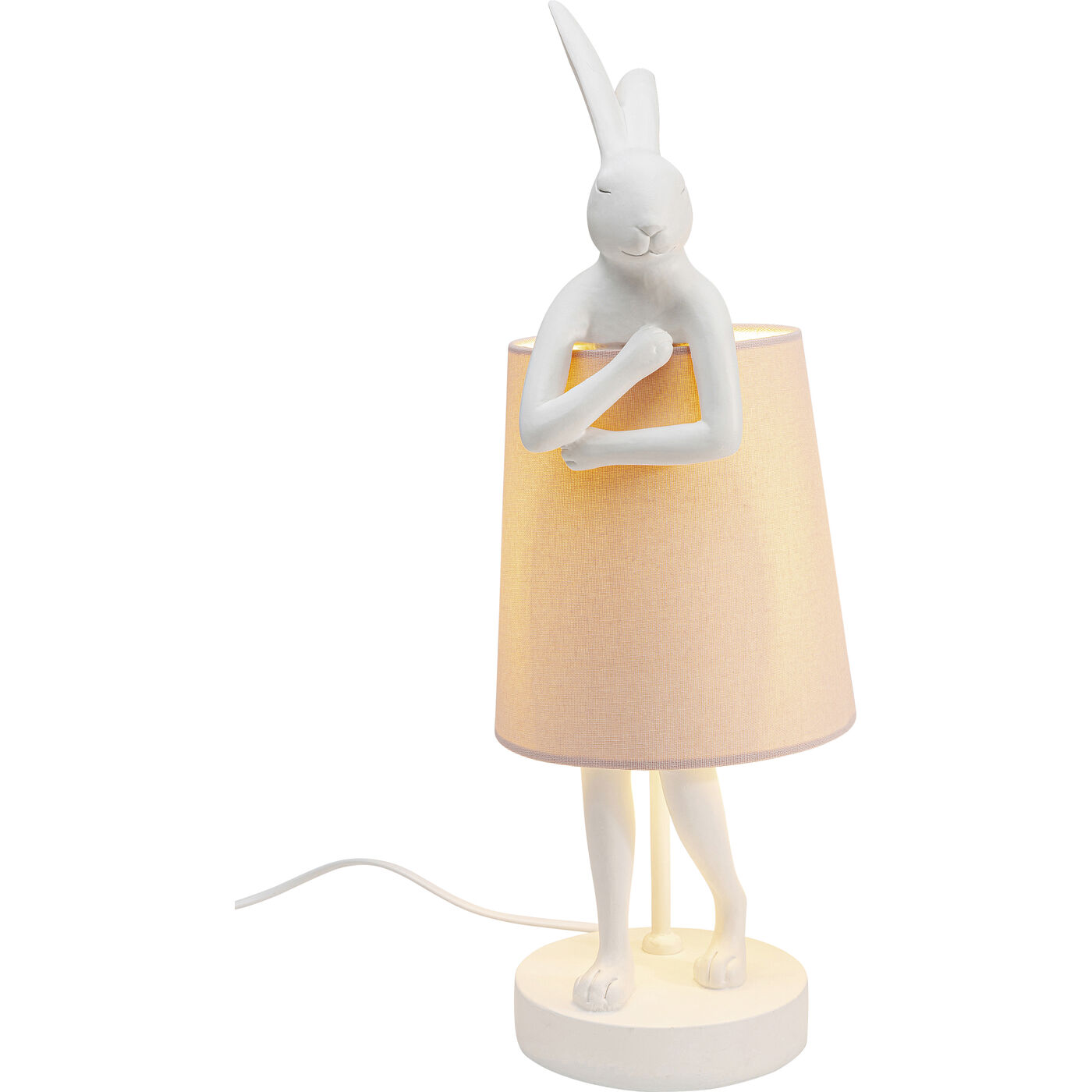 Светильник настольный Animal Rabbit White/Rose 50 см