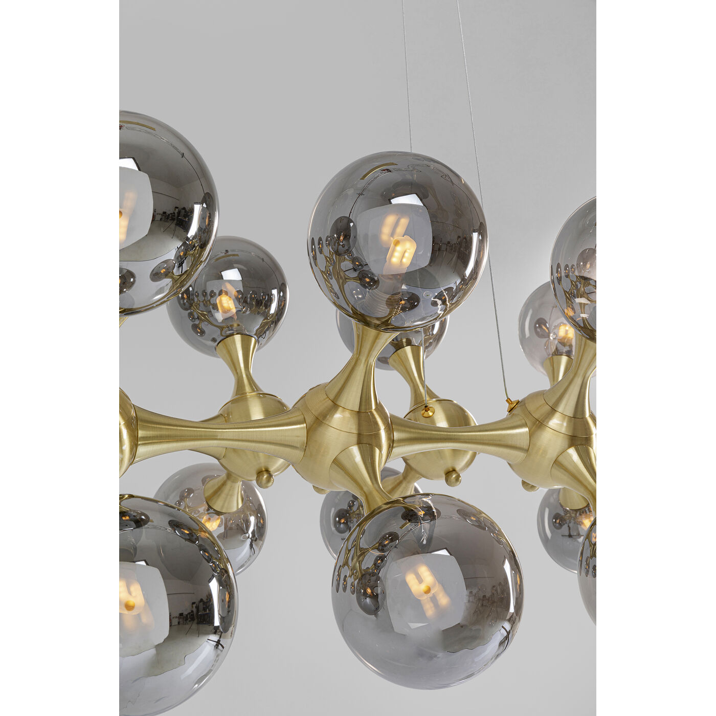 Светильник подвесной Atomic Balls Brass 140 см