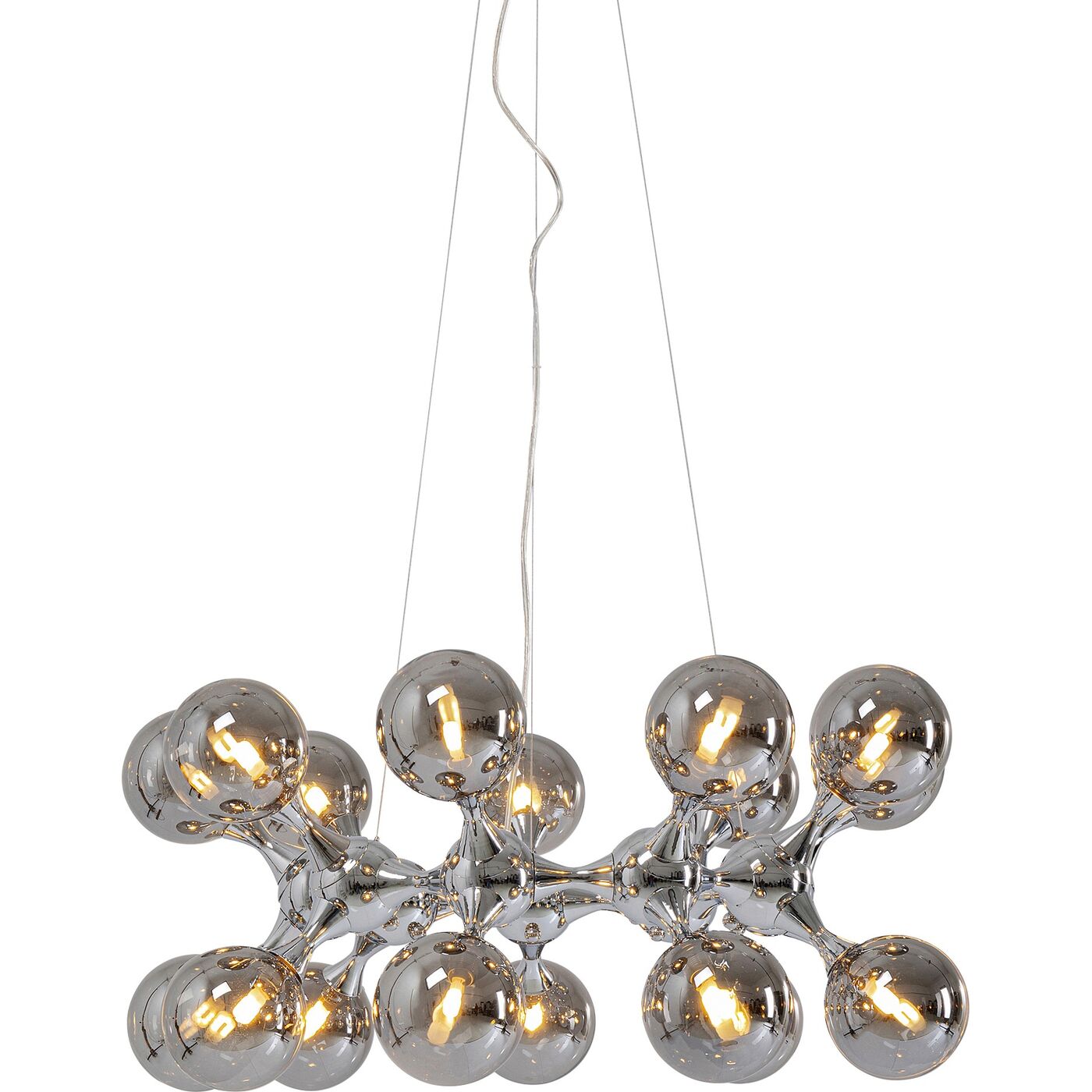 Светильник подвесной Atomic Balls Silver Ø74 см