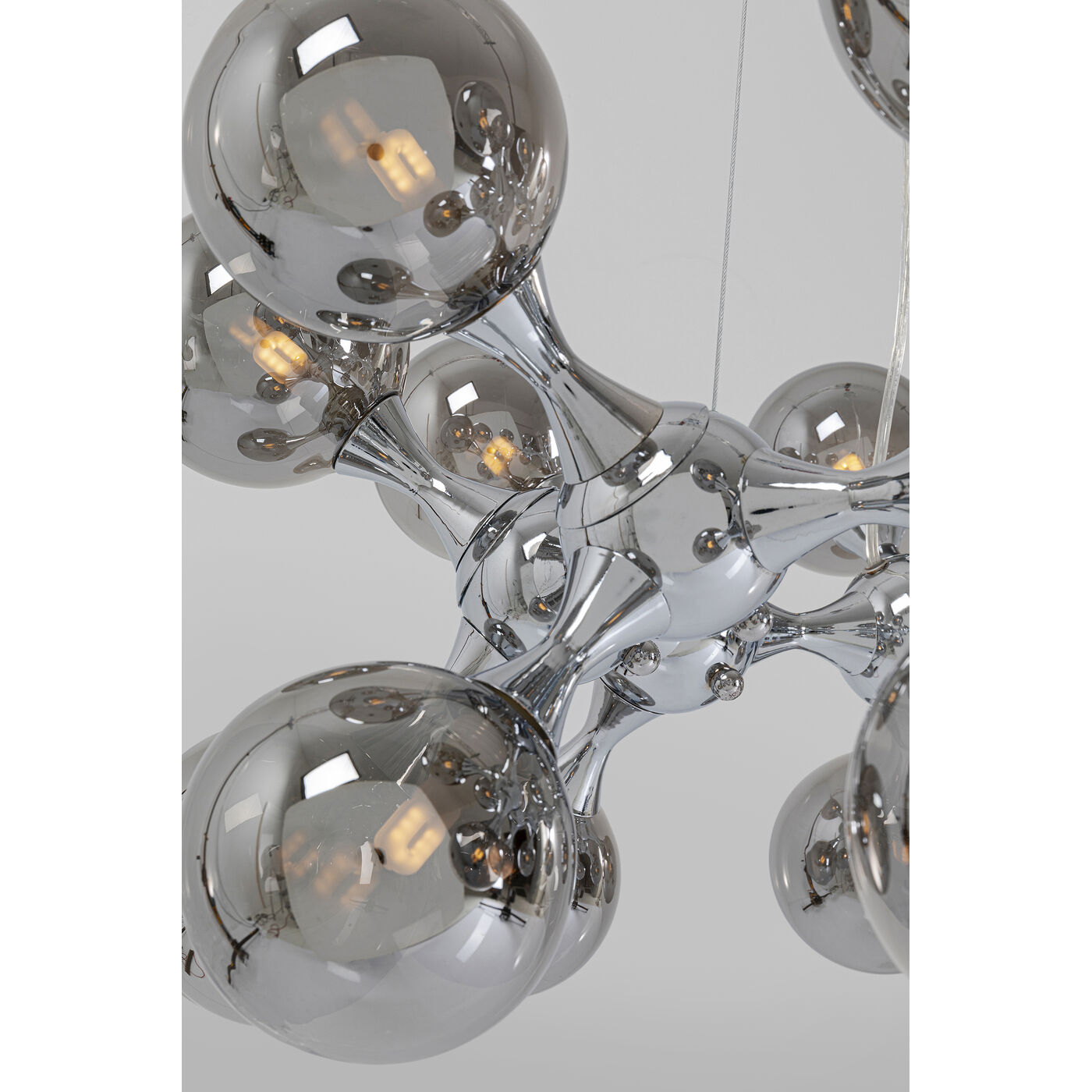 Светильник подвесной Atomic Balls Silver Ø74 см