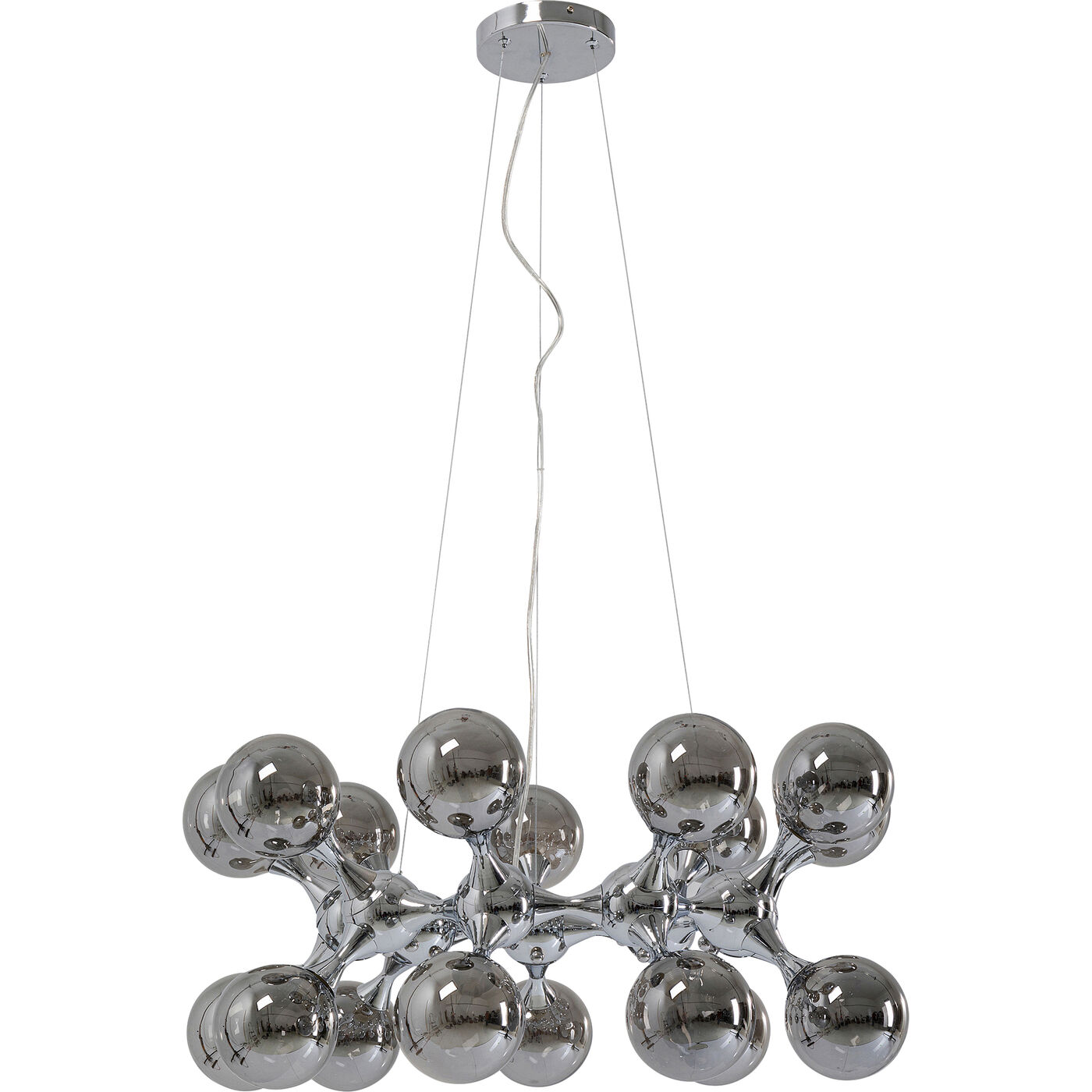 Светильник подвесной Atomic Balls Silver Ø74 см