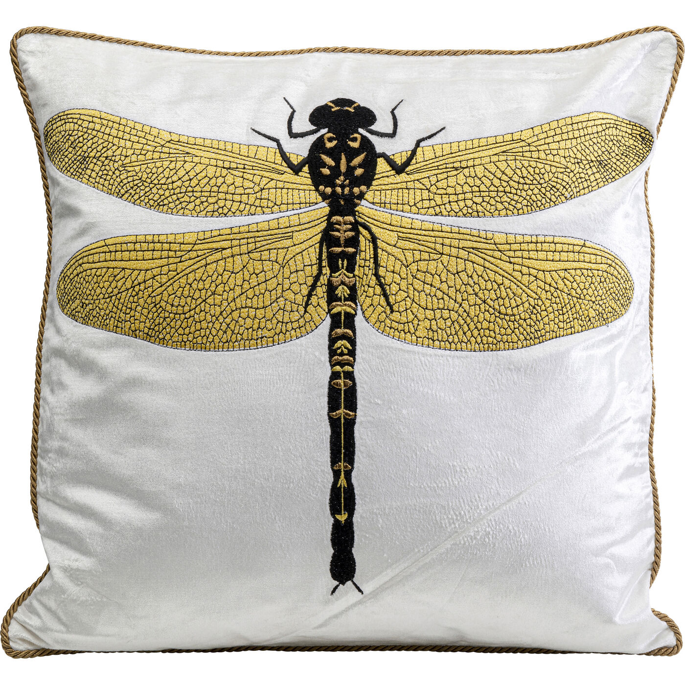 Подушка Glitter Dragonfly White 40x40 см