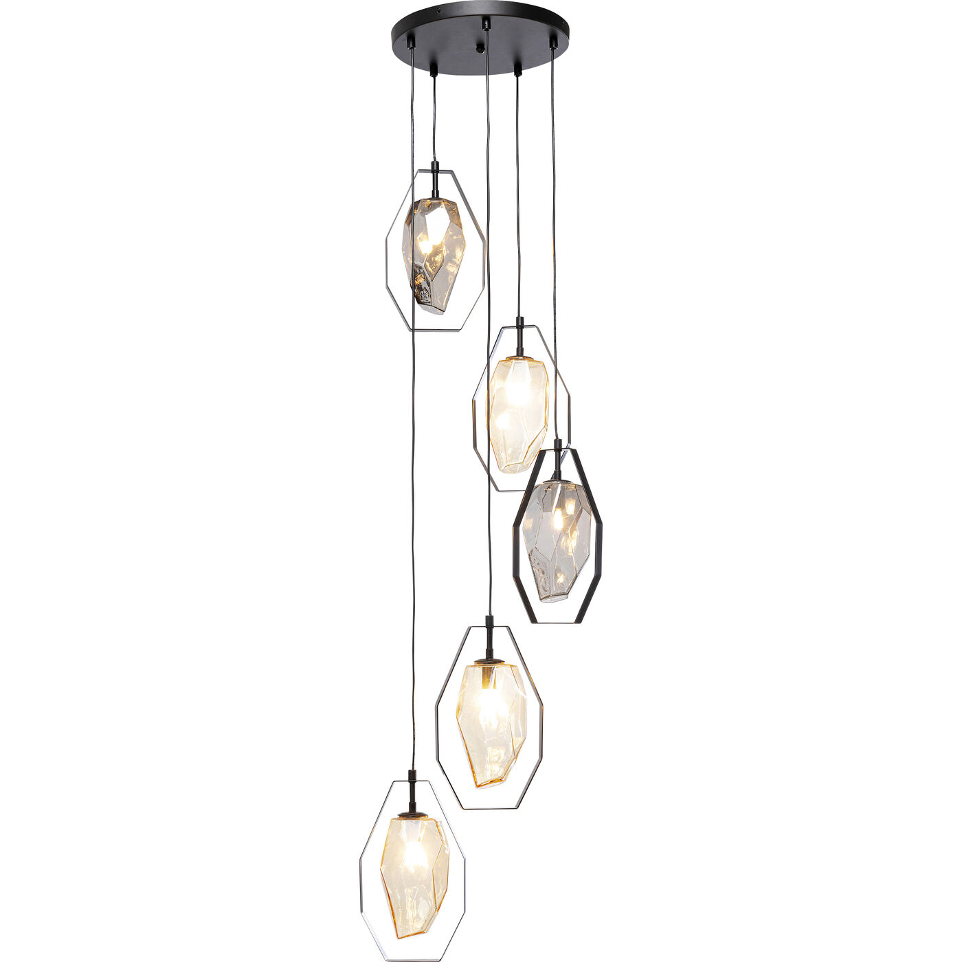 Светильник подвесной Diamond Fever Spiral Black Ø42 см