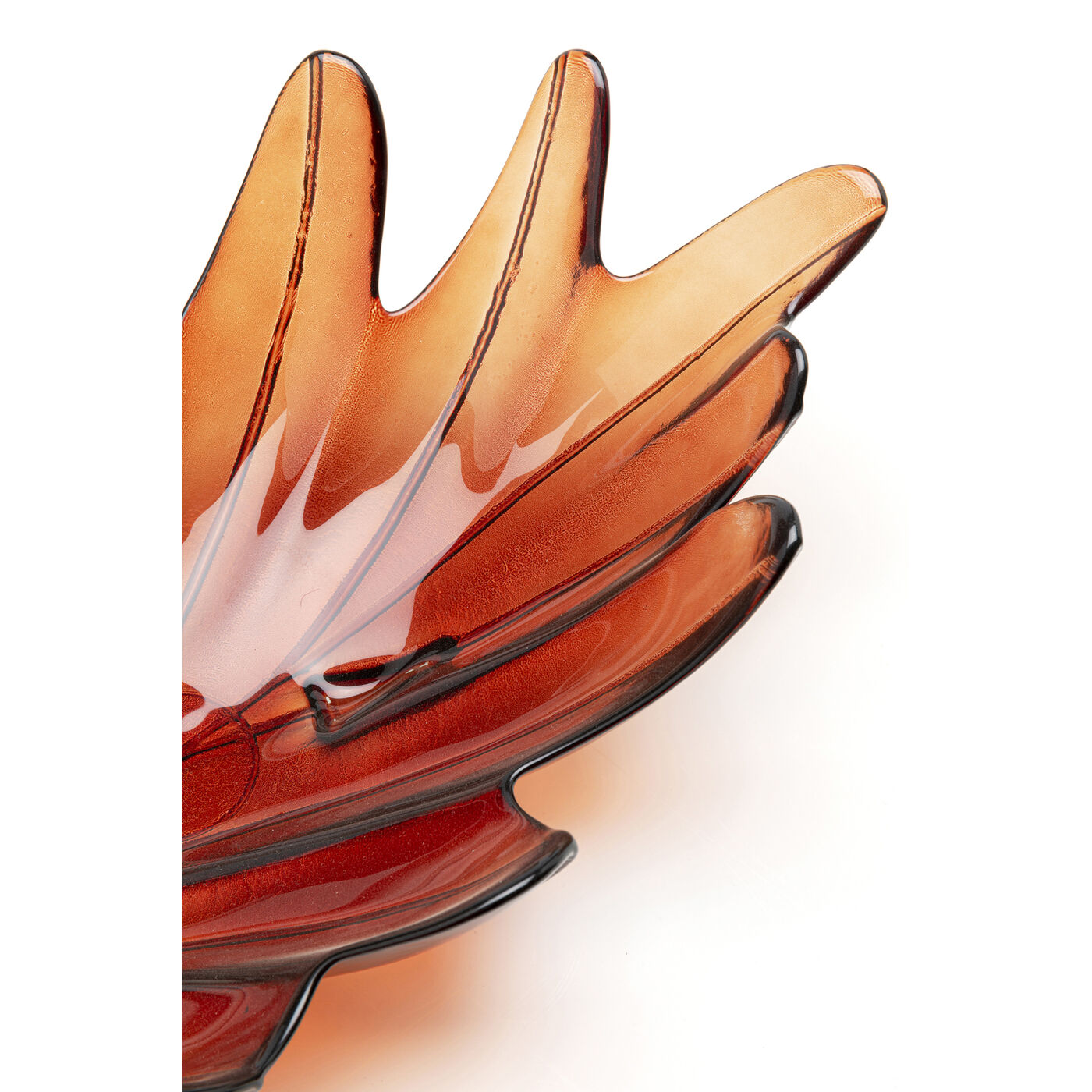Миска декоративная Leaf Red 11 см