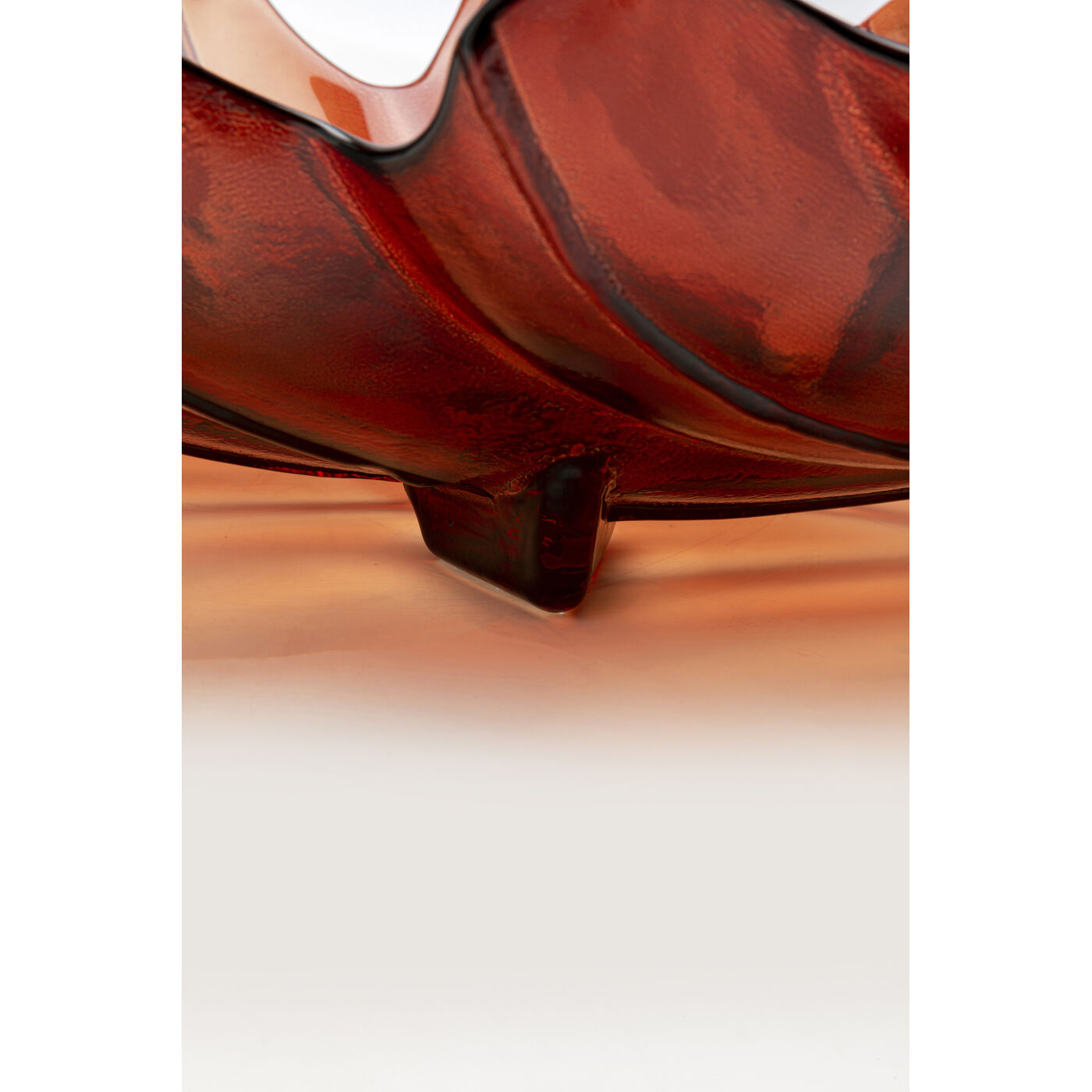 Миска декоративная Leaf Red 11 см