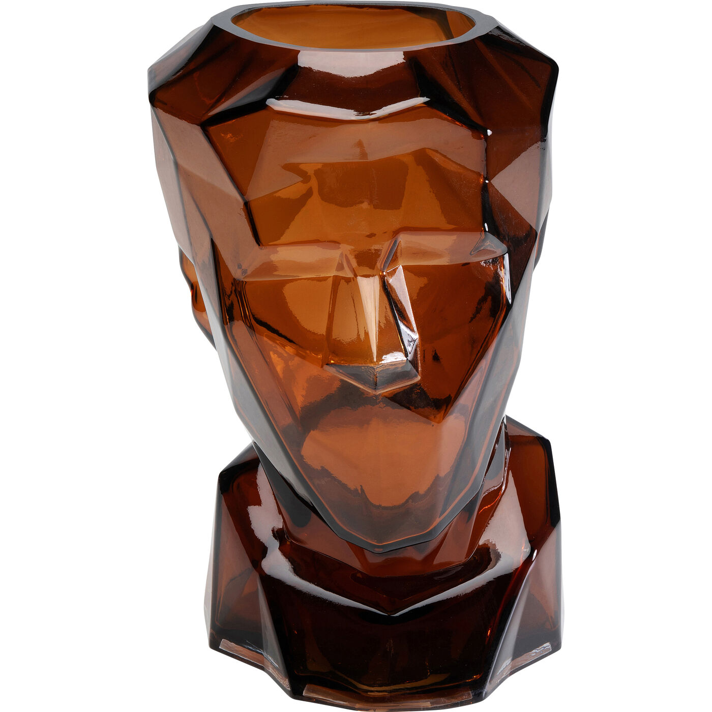 Ваза Prisma Face Brown 30 см