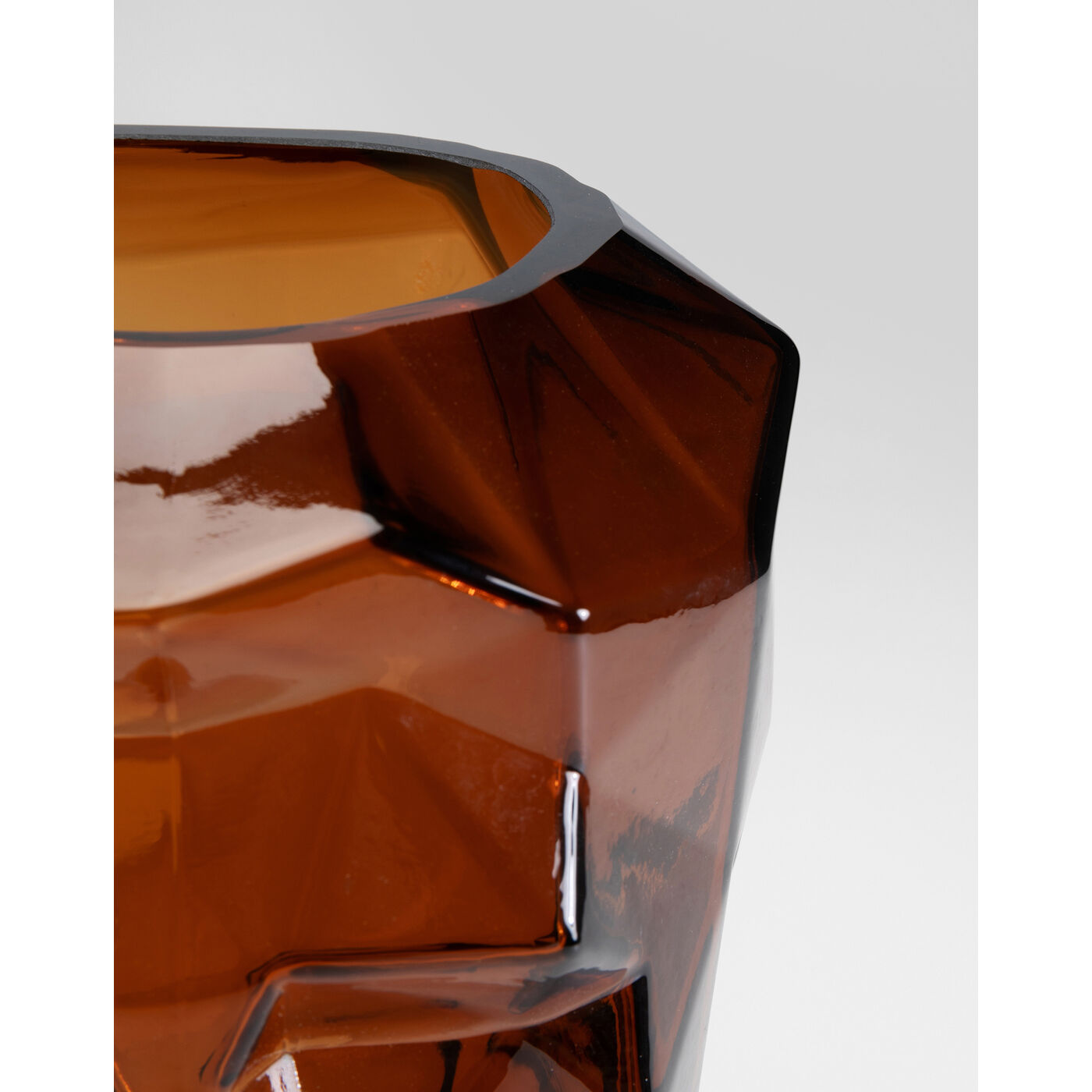 Ваза Prisma Face Brown 30 см