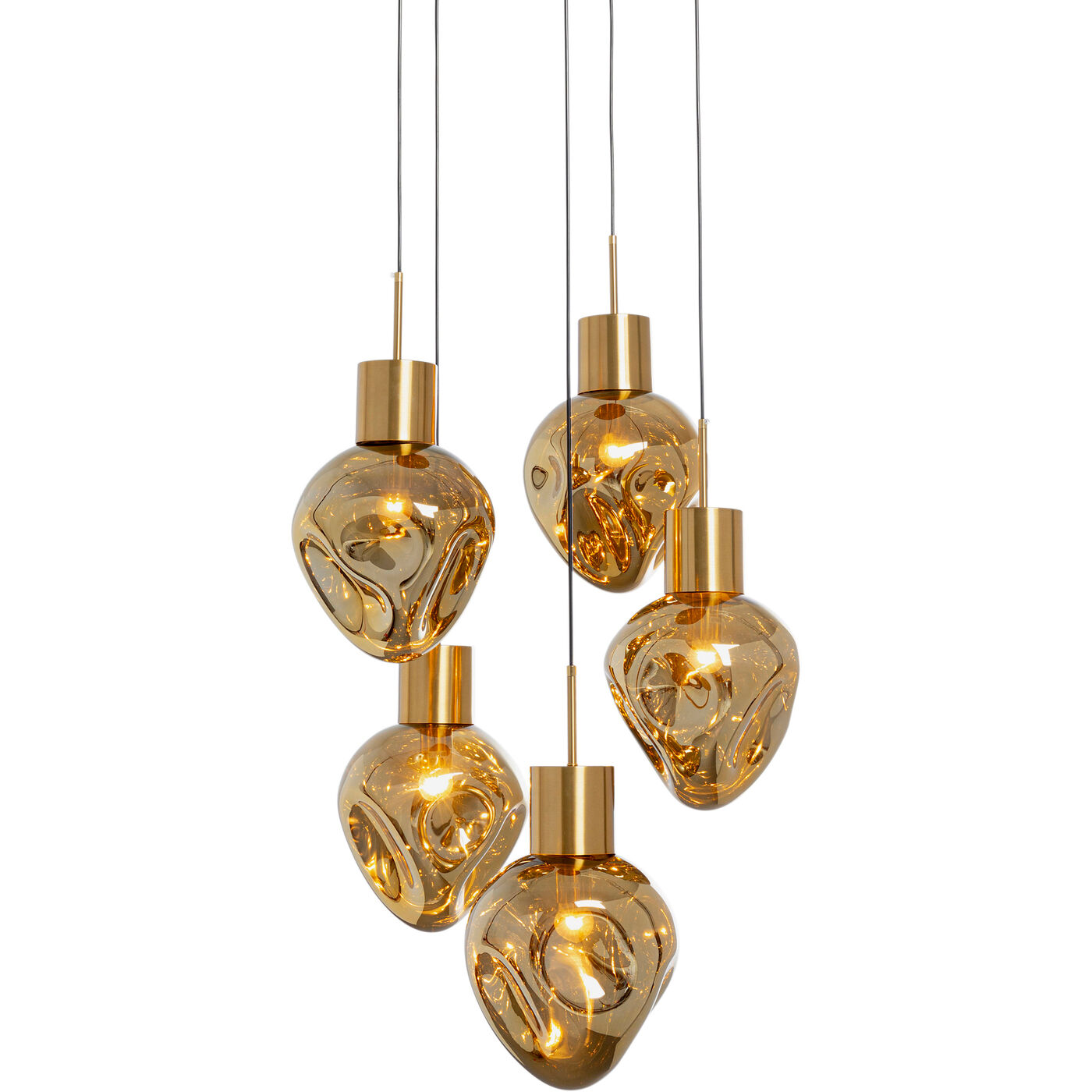 Светильник подвесной Supernova Amber Cinque Ø50 см